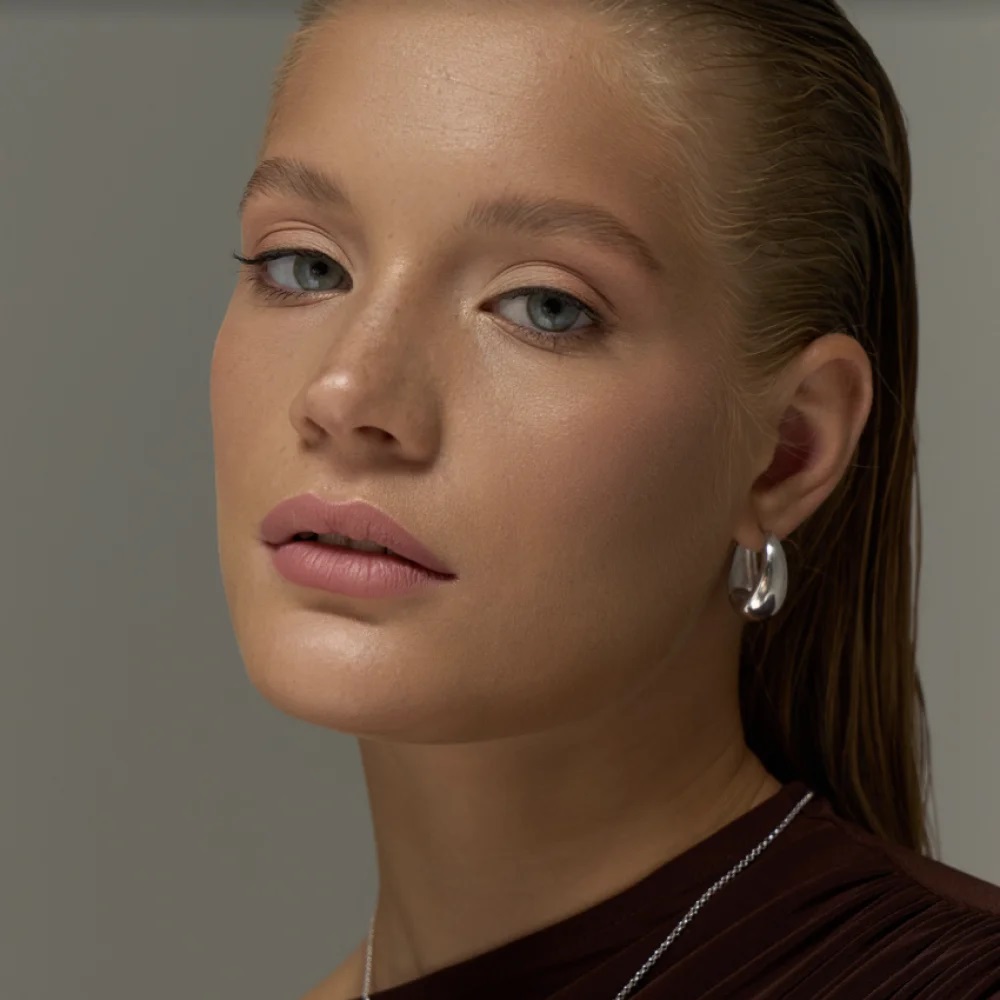 Серьги объемные E5021R