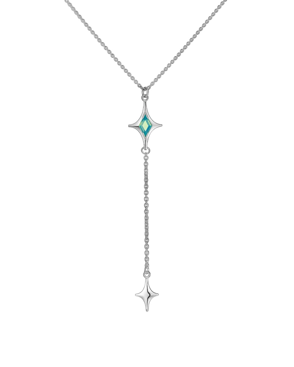 Подвеска-галстук МАР - MAR с зеленым опалом