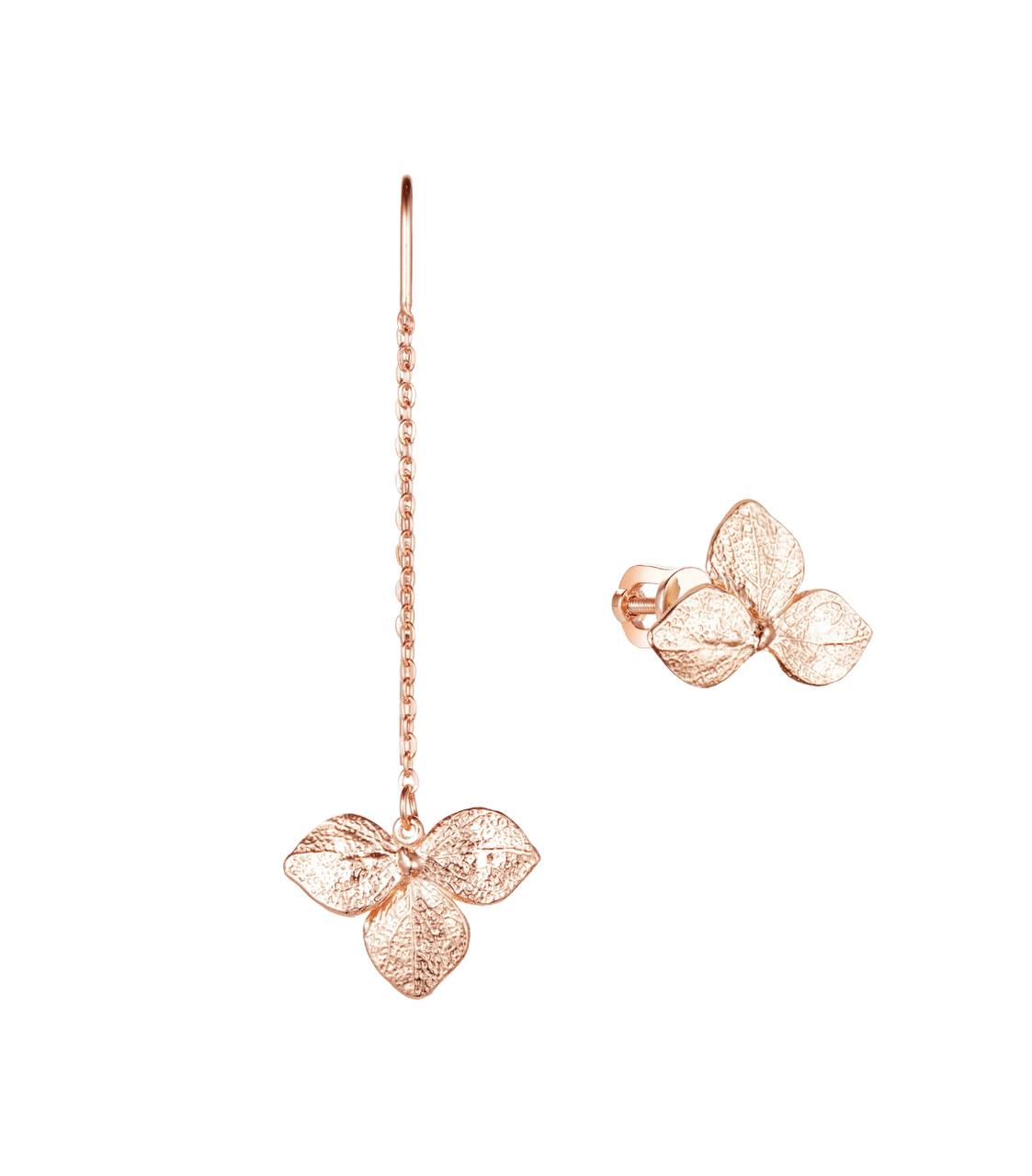 Протяжки Гортензия асимметрия позолота