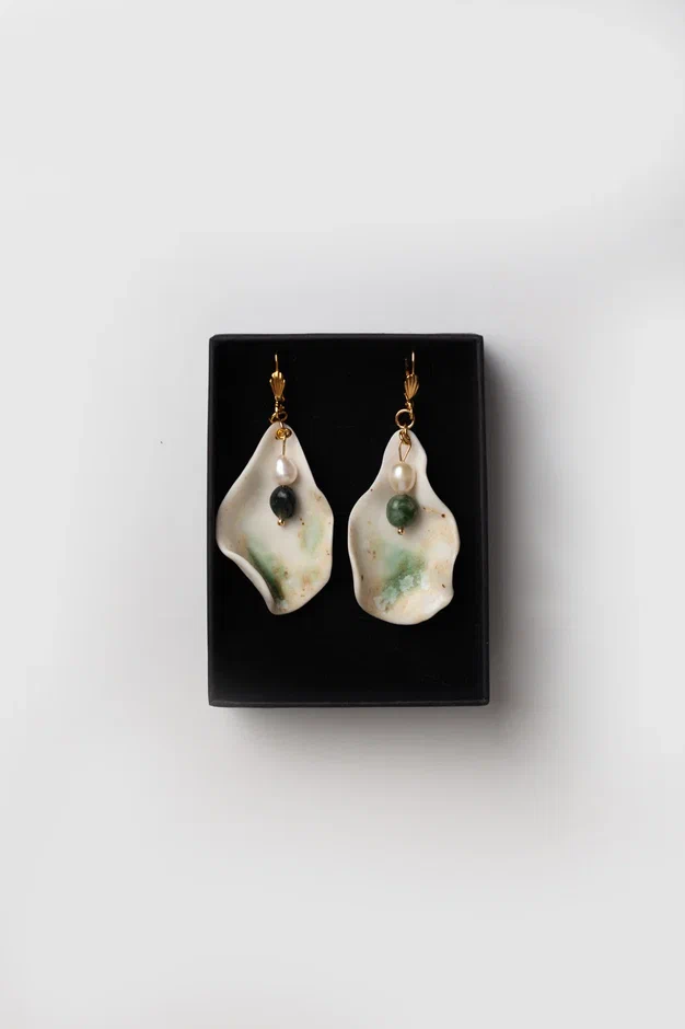 Серьги из фарфора S-123