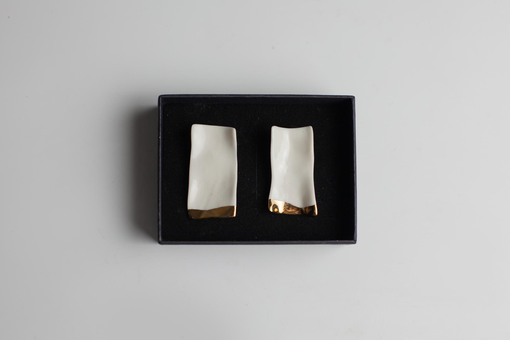 Серьги из фарфора S-109