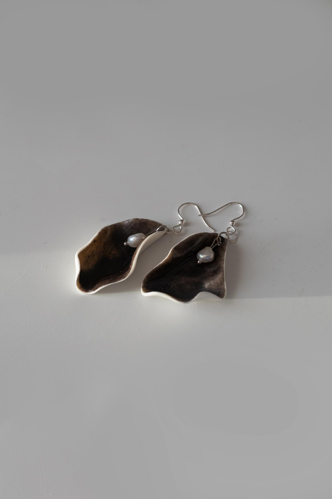 Серьги из фарфора S-108