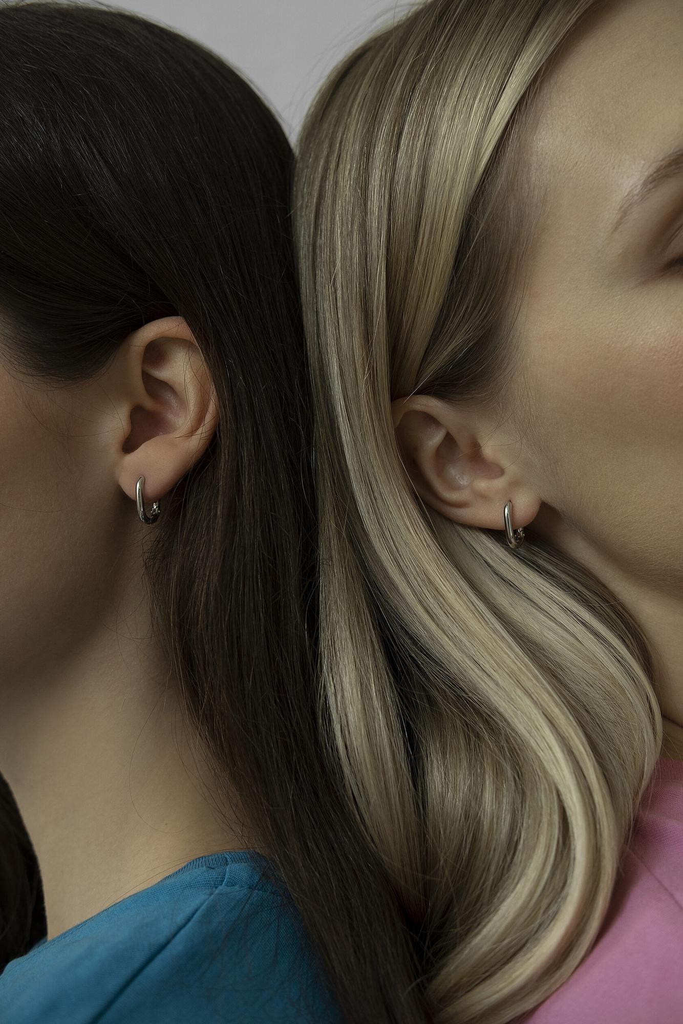 Моносерьга прямоугольная маленькая Square mini