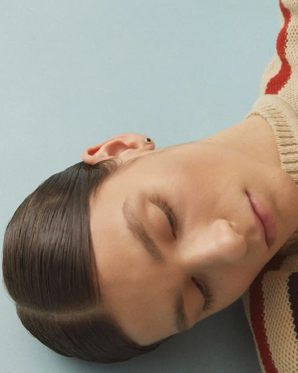 Моносерьга БЕТА - BETA с черным ониксом