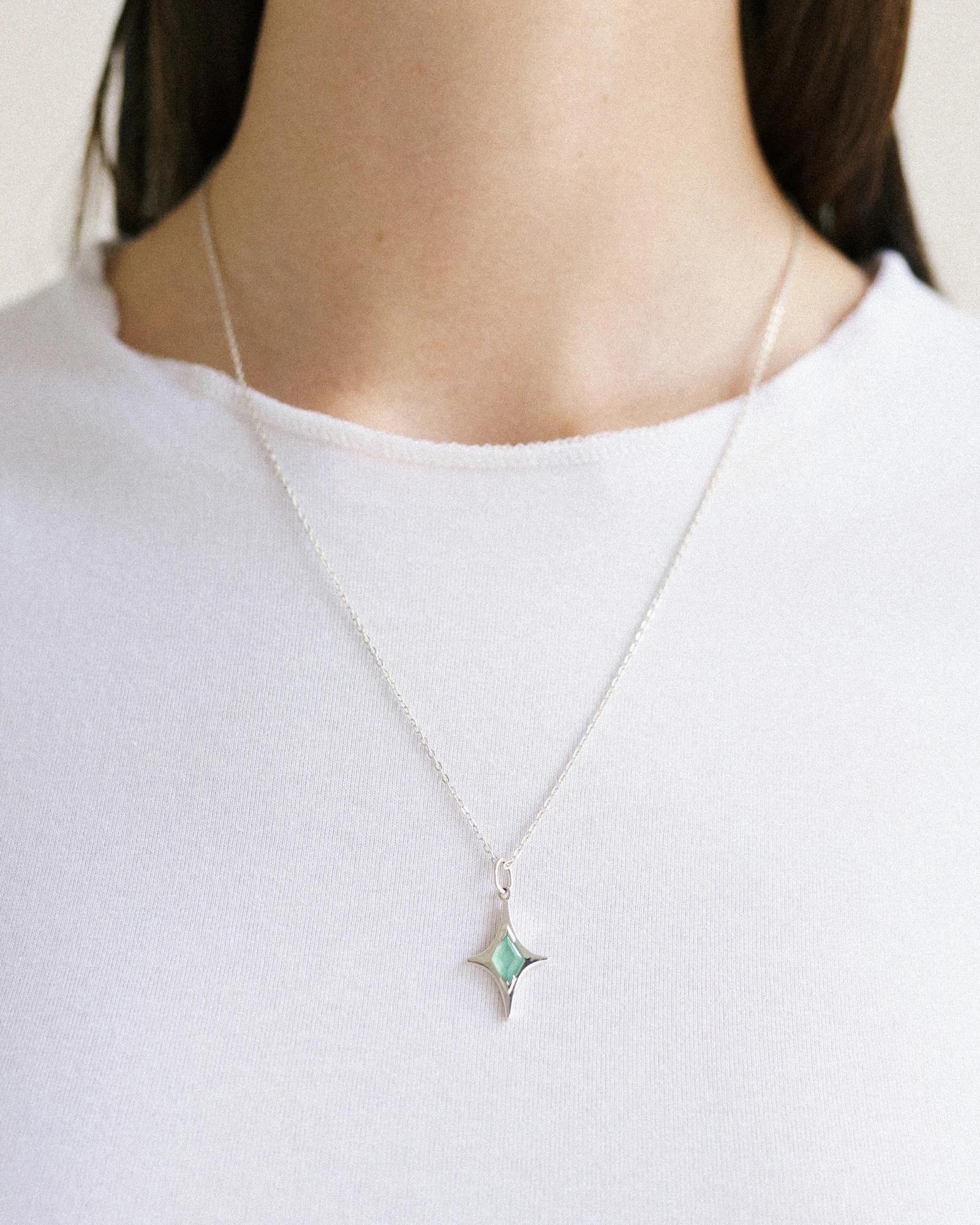 подвеска МАР - MAR с зеленым опалом