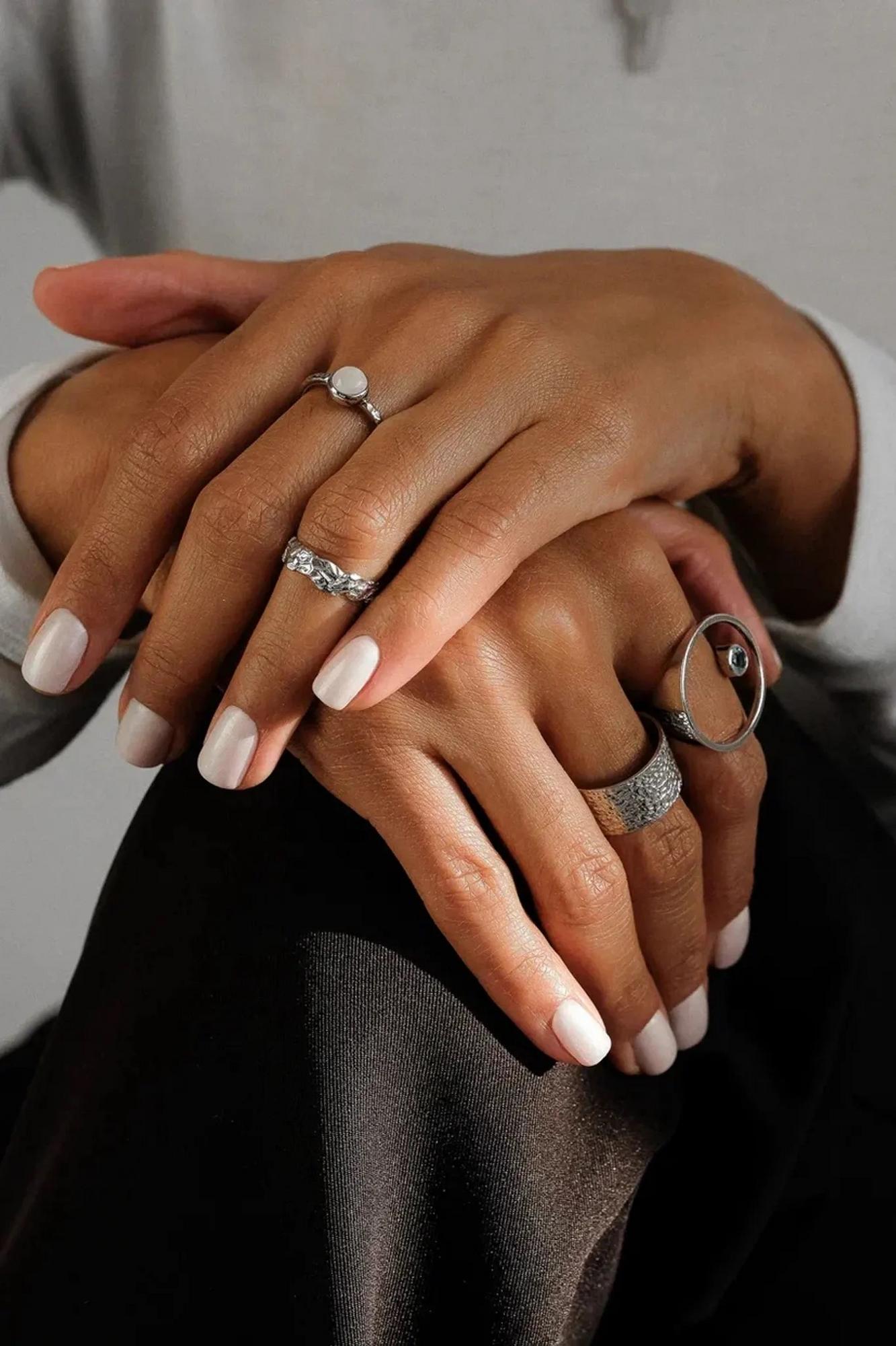 Серебряное кольцо "Искусство" на верхнюю фалангу - "Art"