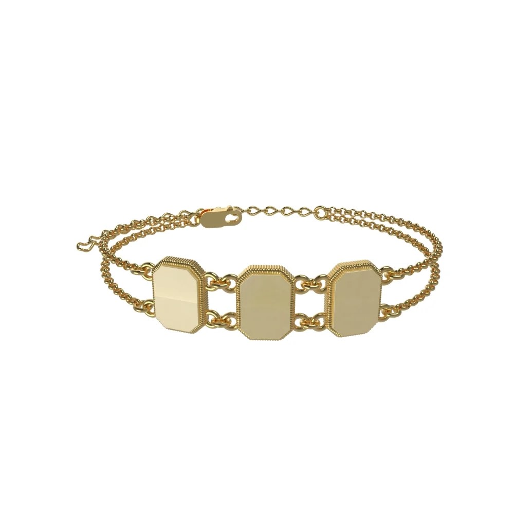 Серебряный браслет с молочным янтарем W21040ZM