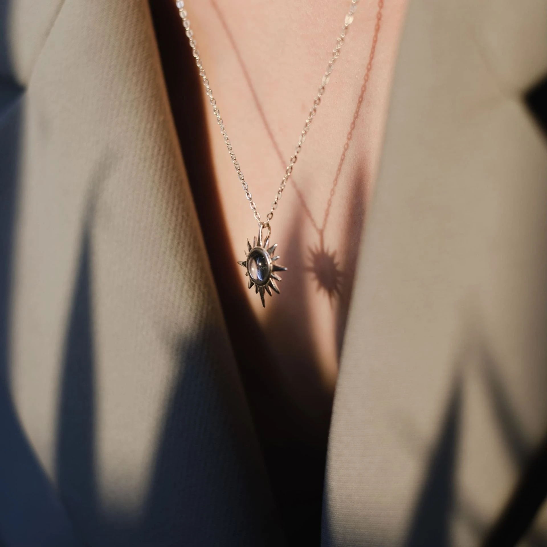 Подвеска ПУТЕВОДНАЯ ЗВЕЗДА  с аметистом - POLAR