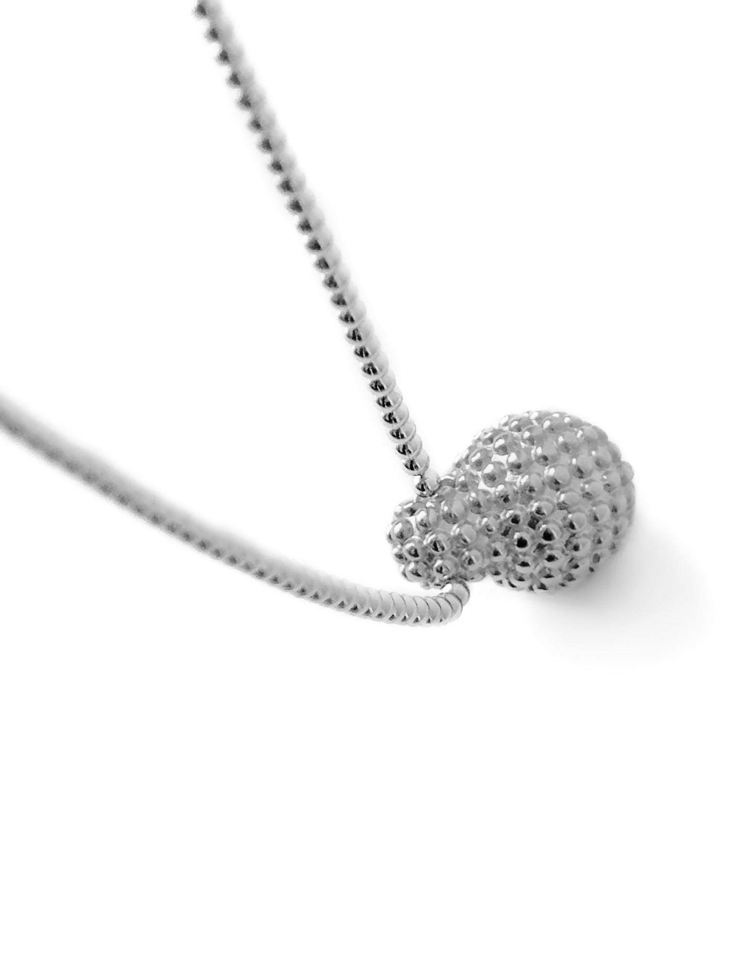 Серебряная подвеска-основа «Матрешка» объемная (bubble)