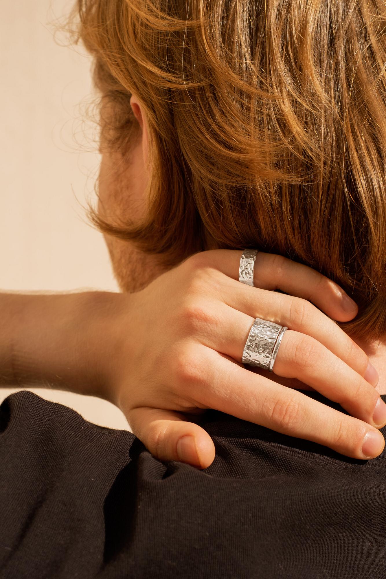 Кольцо битое широкое L