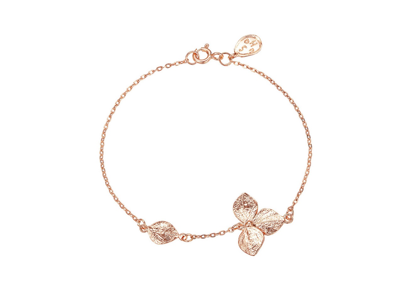 Браслет Гортензия позолота