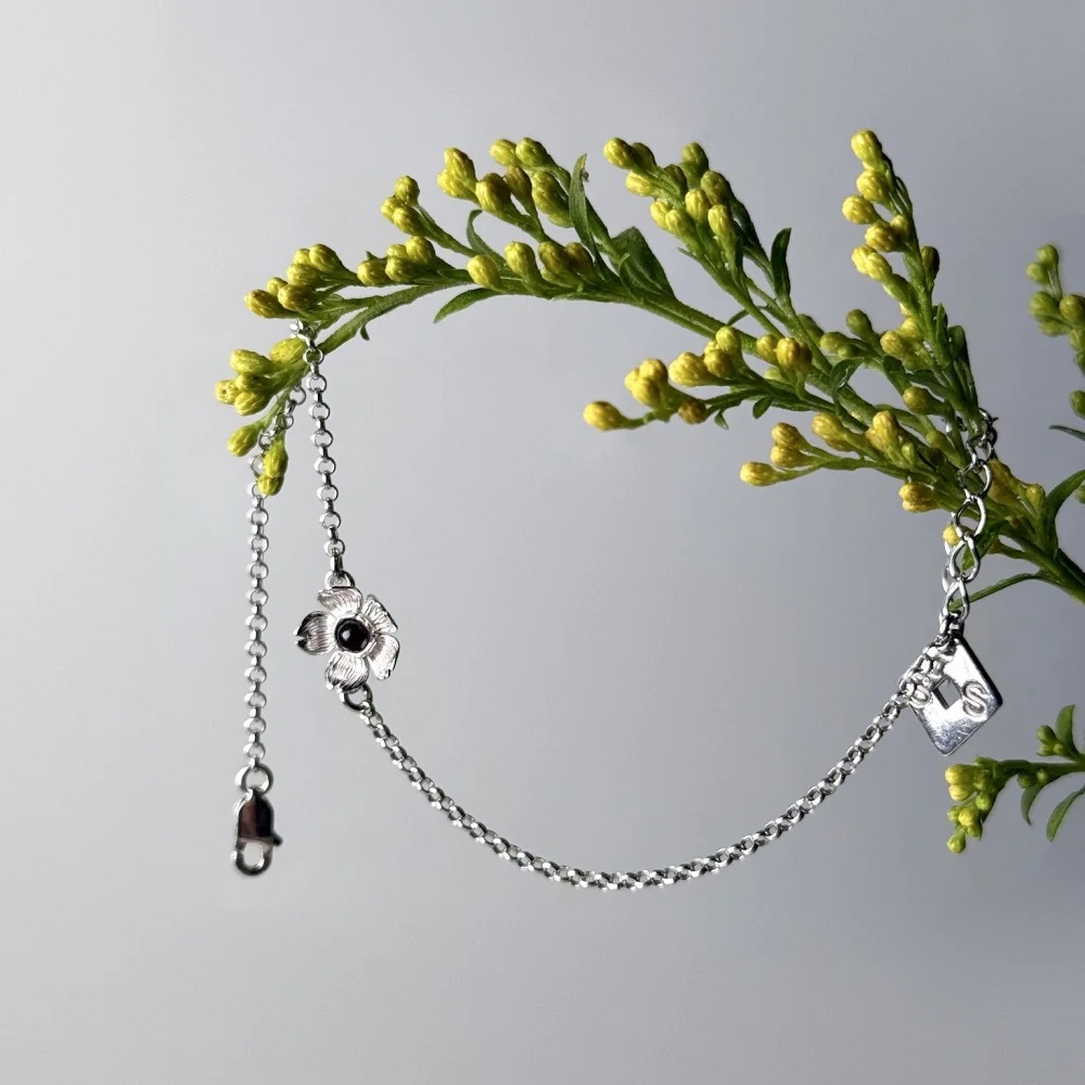 Браслет серебряный с янтарём W20005RV