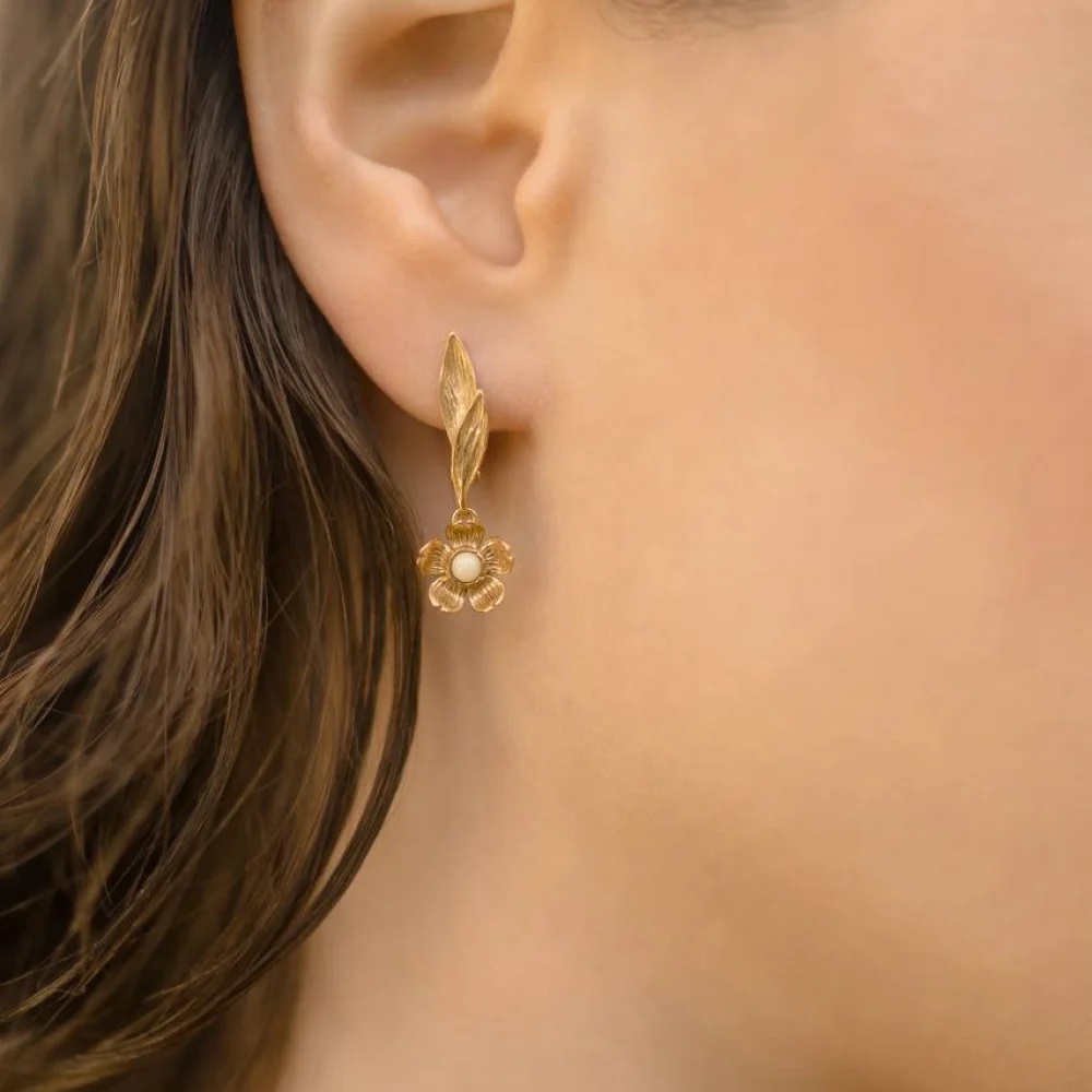 Серебряные серьги с янтарём E20007ZM