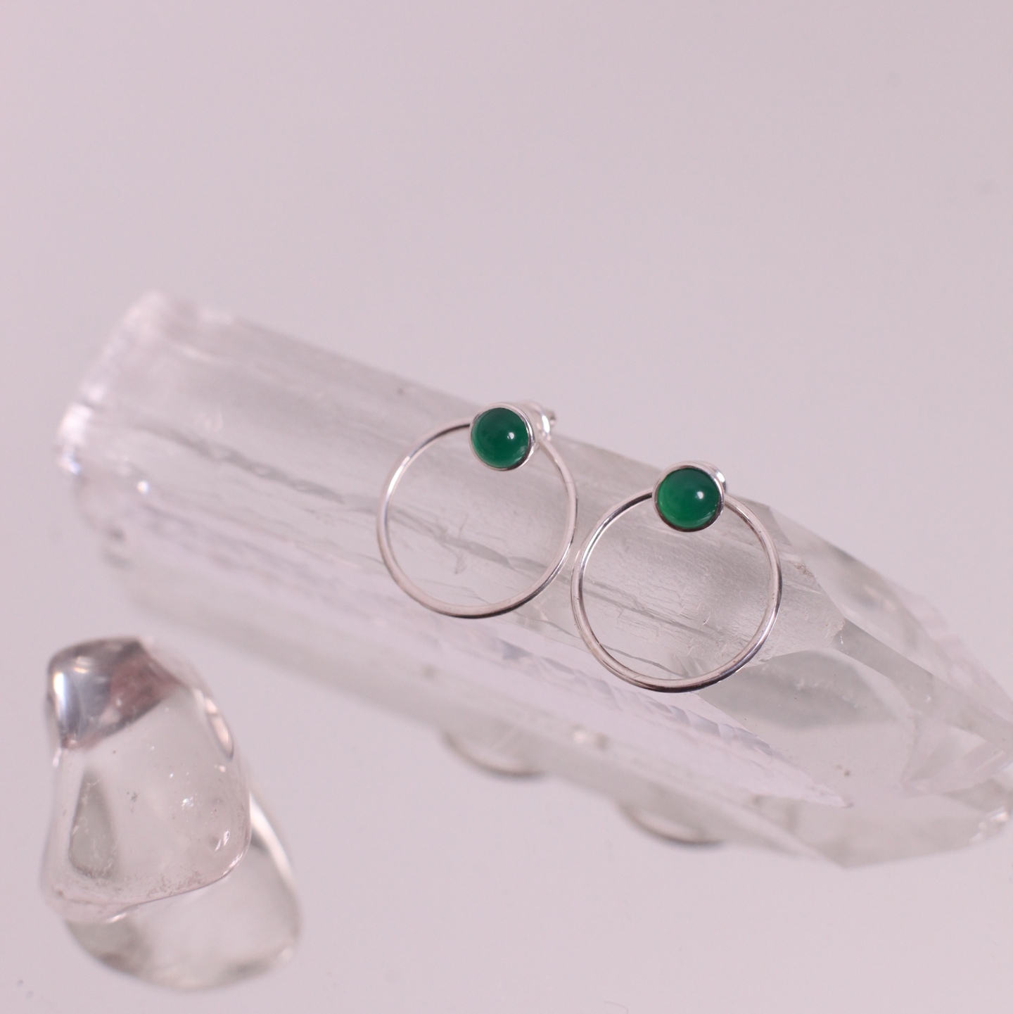 Серебряные серьги-трансформеры