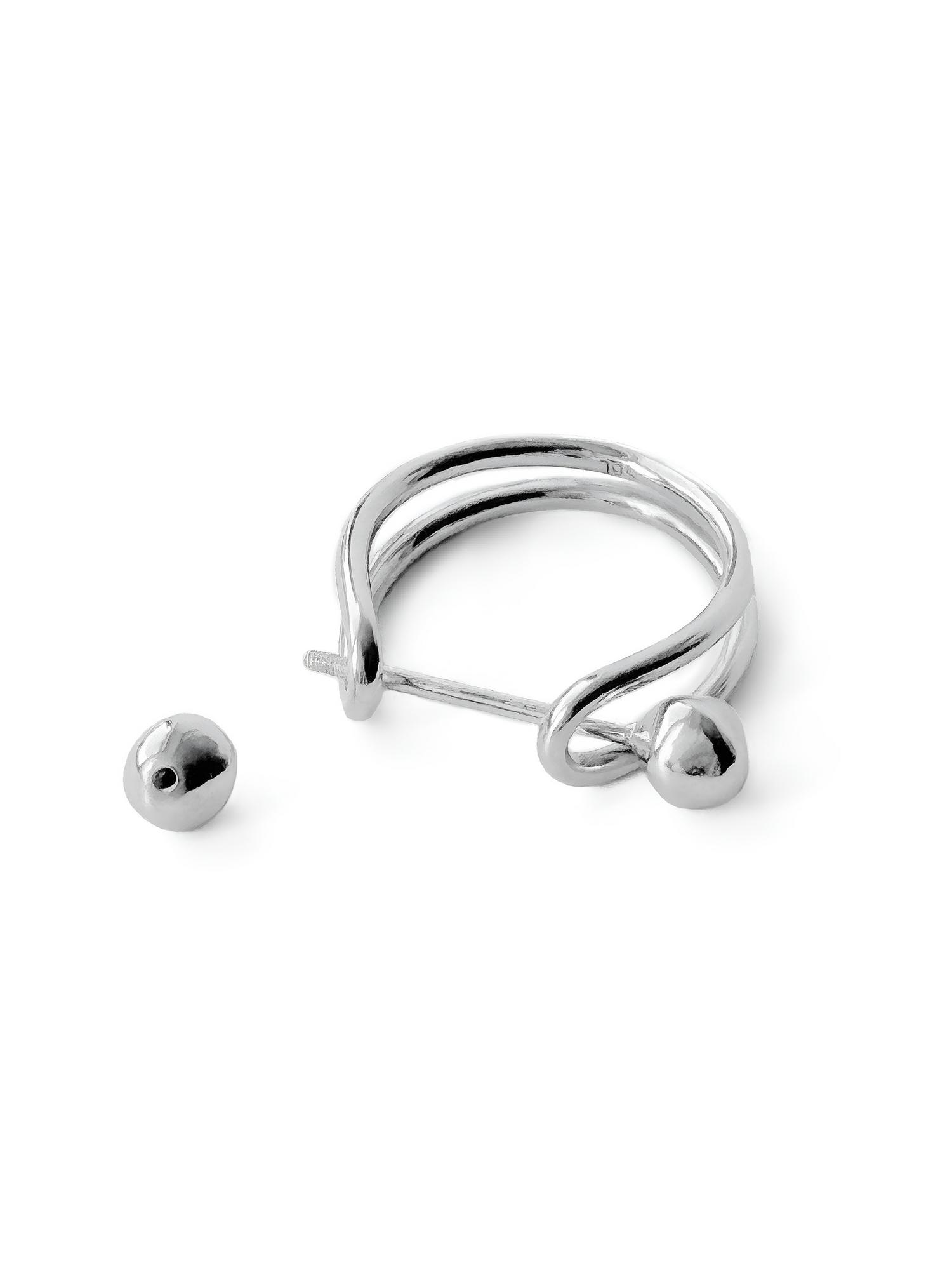 Серебряная моносерьга «Подвижность»