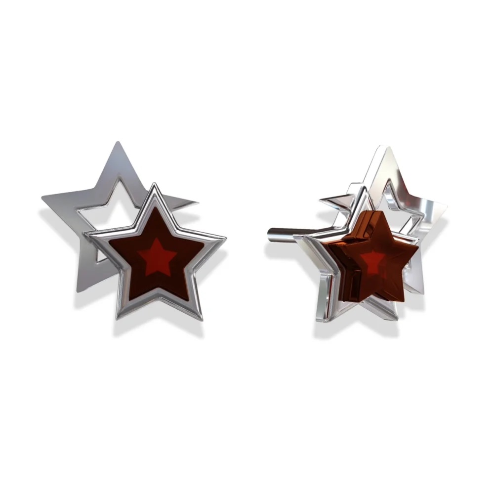 Серебряные серьги с янтарём E10010-2SV