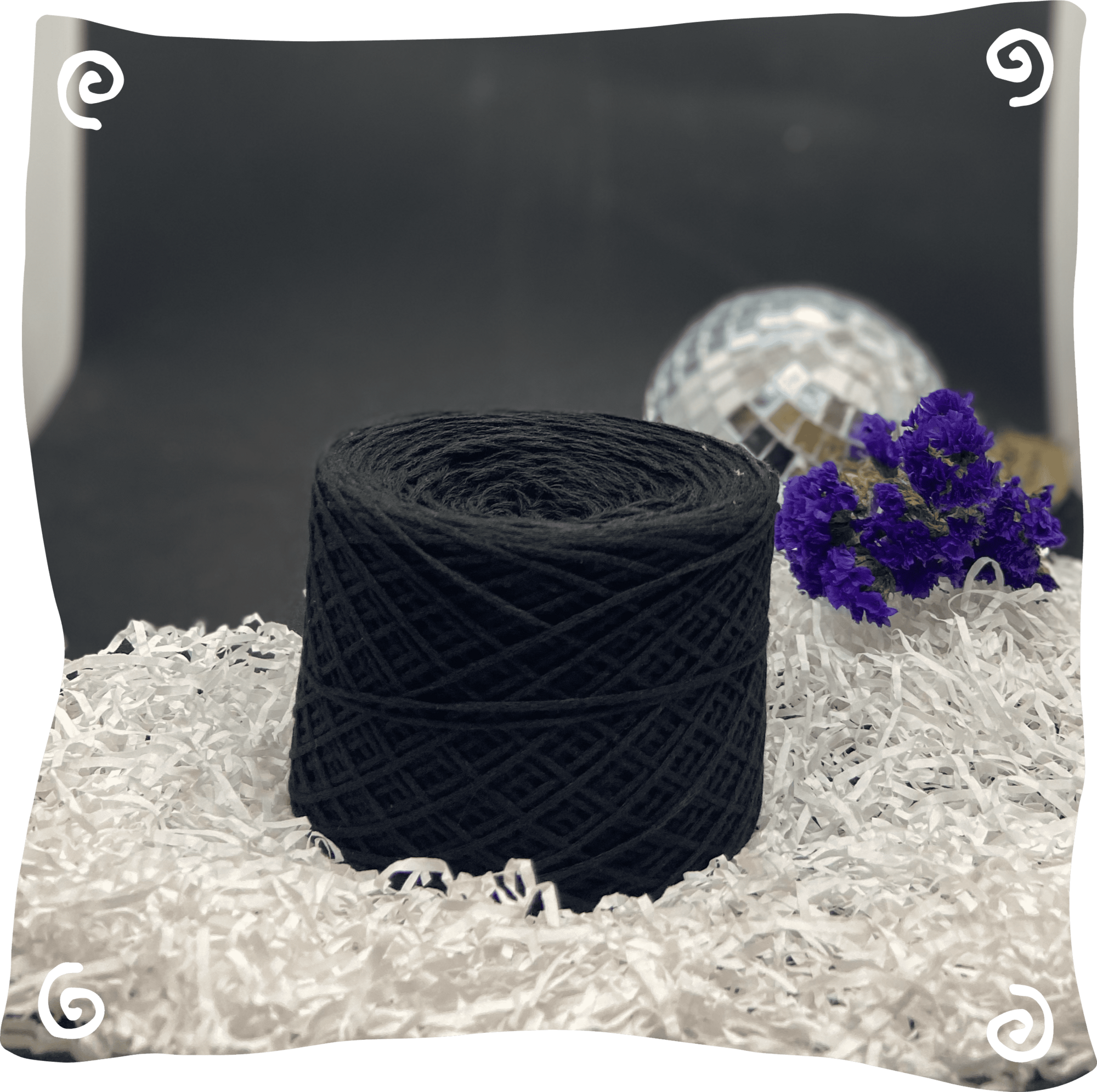 Шнур ХБ вязаный 1 мм, 110г, 400м,  011 - черный