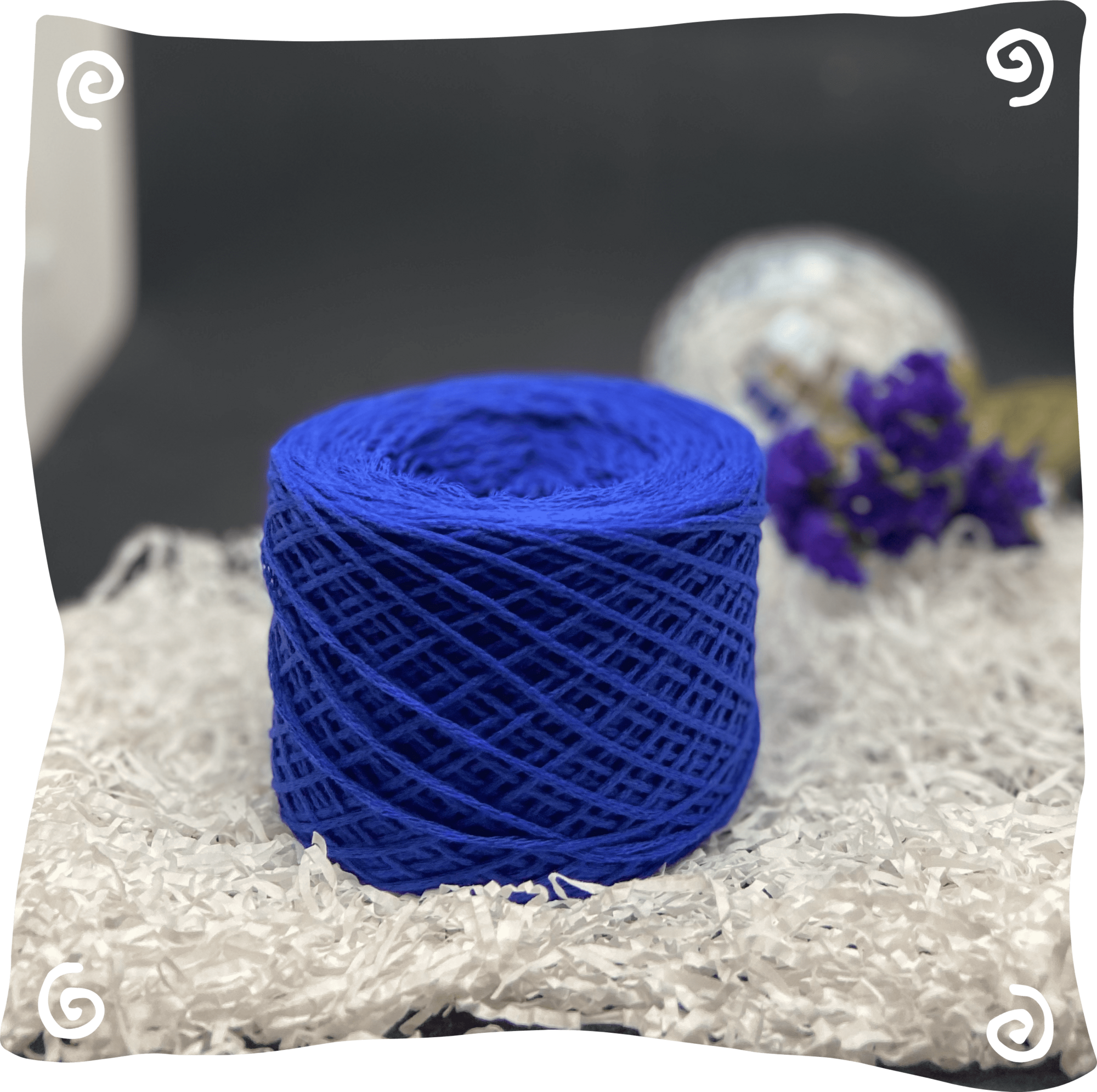 Шнур ХБ вязаный 1 мм, 110г, 400м,  016 - василек