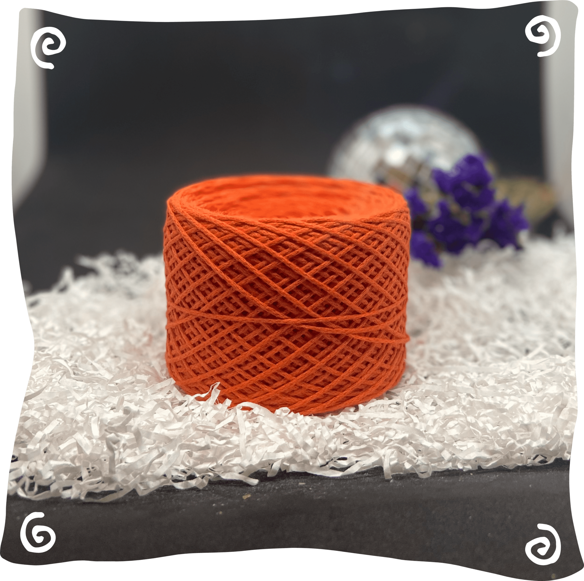 Шнур ХБ вязаный 1 мм, 110г, 400м,  025 - оранжевый