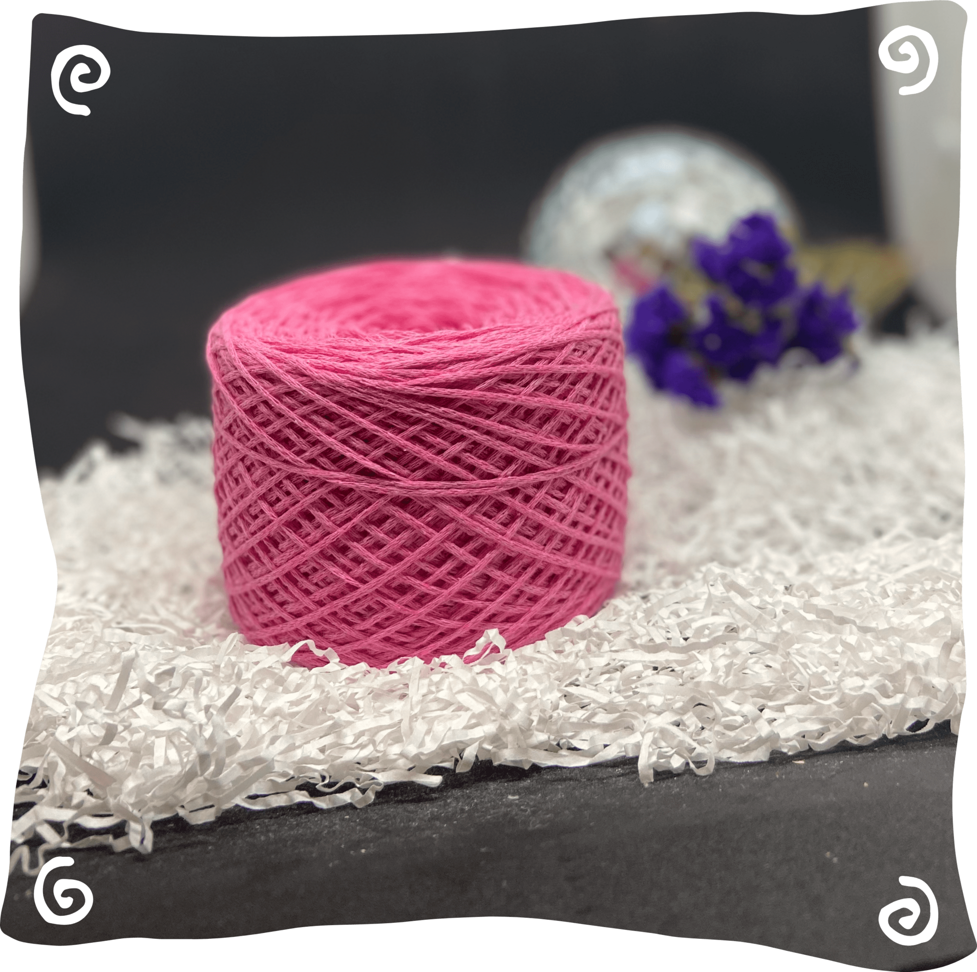 Шнур ХБ вязаный 1 мм, 110г, 400м,  029 - розовый