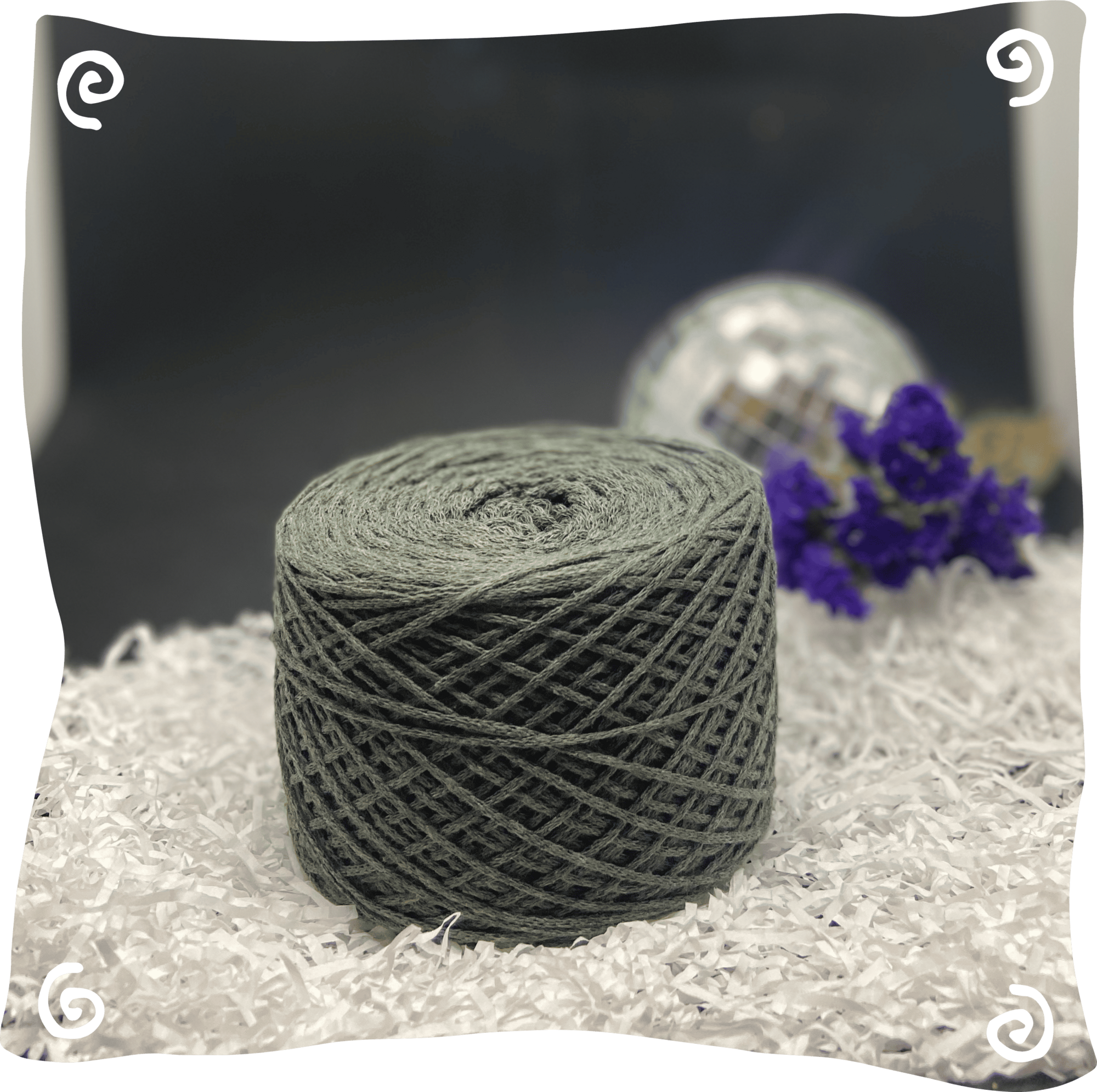 Шнур ХБ вязаный 1 мм, 110г, 400м,  032 - хаки