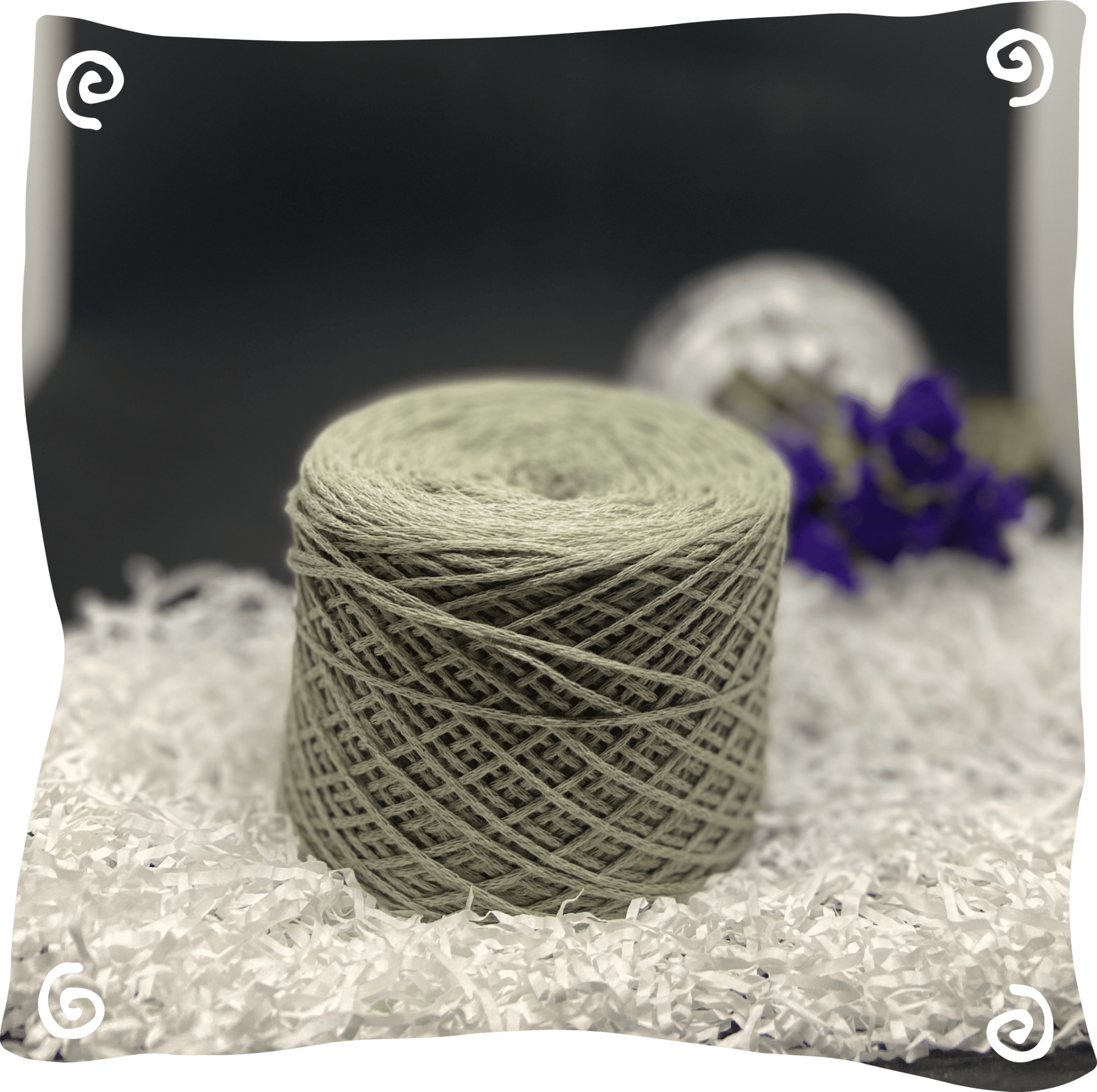 Шнур ХБ вязаный 1 мм, 110г, 400м,  033 - светлый хаки