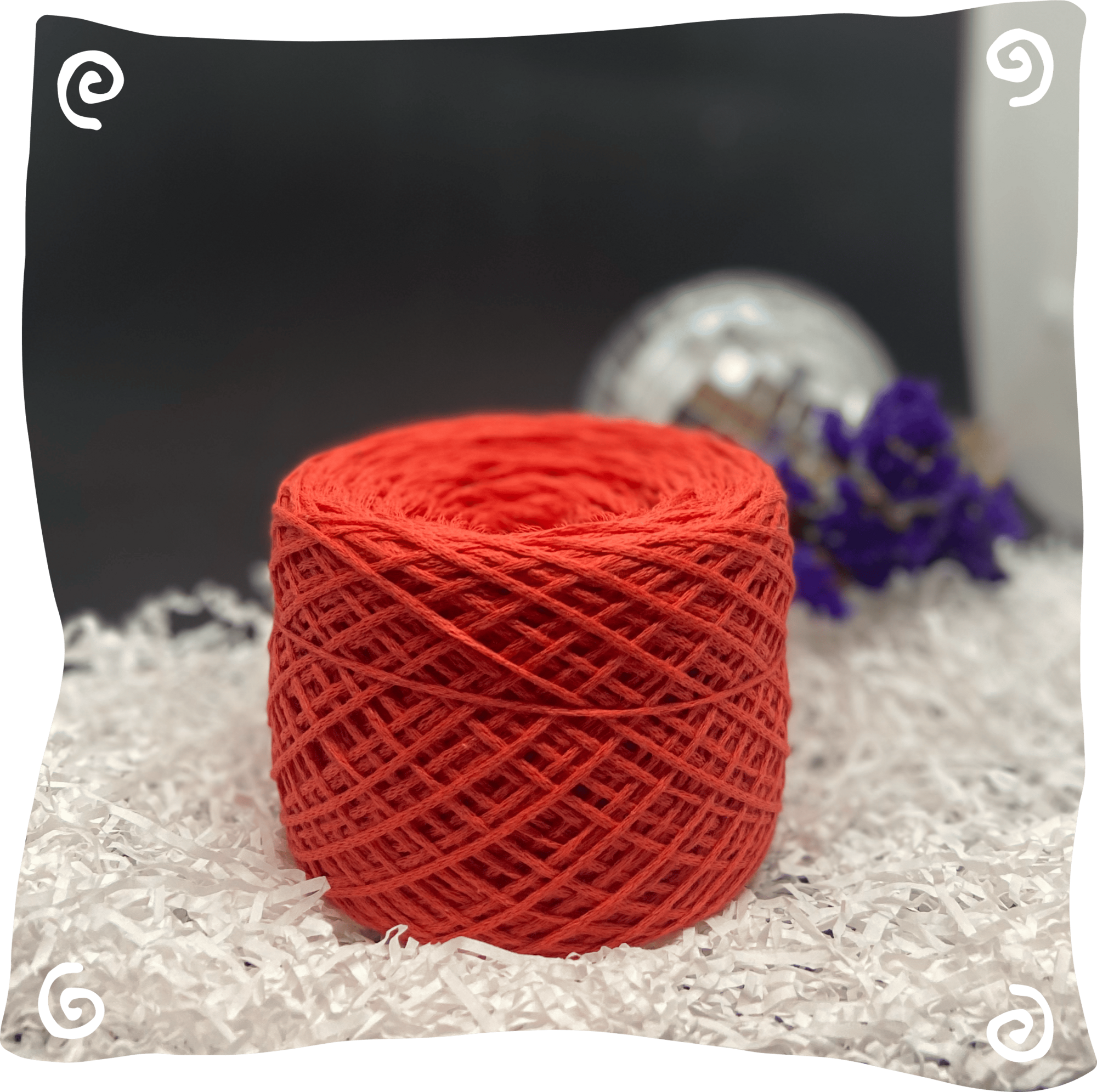 Шнур ХБ вязаный 1 мм, 110г, 400м,  036 - коралловый