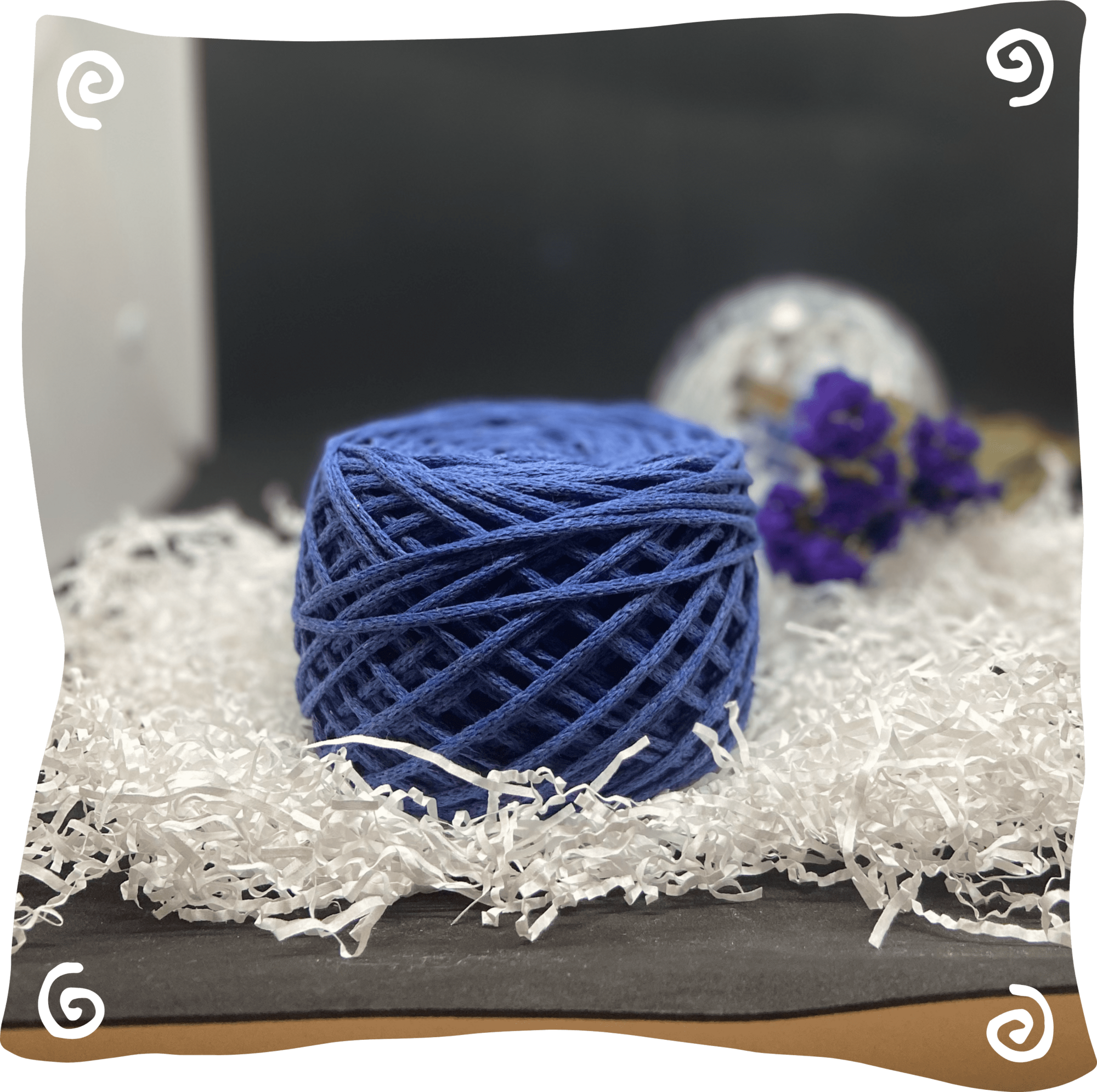 Шнур ХБ вязаный 3 мм, 180г, 100м,  150 - новый джинс