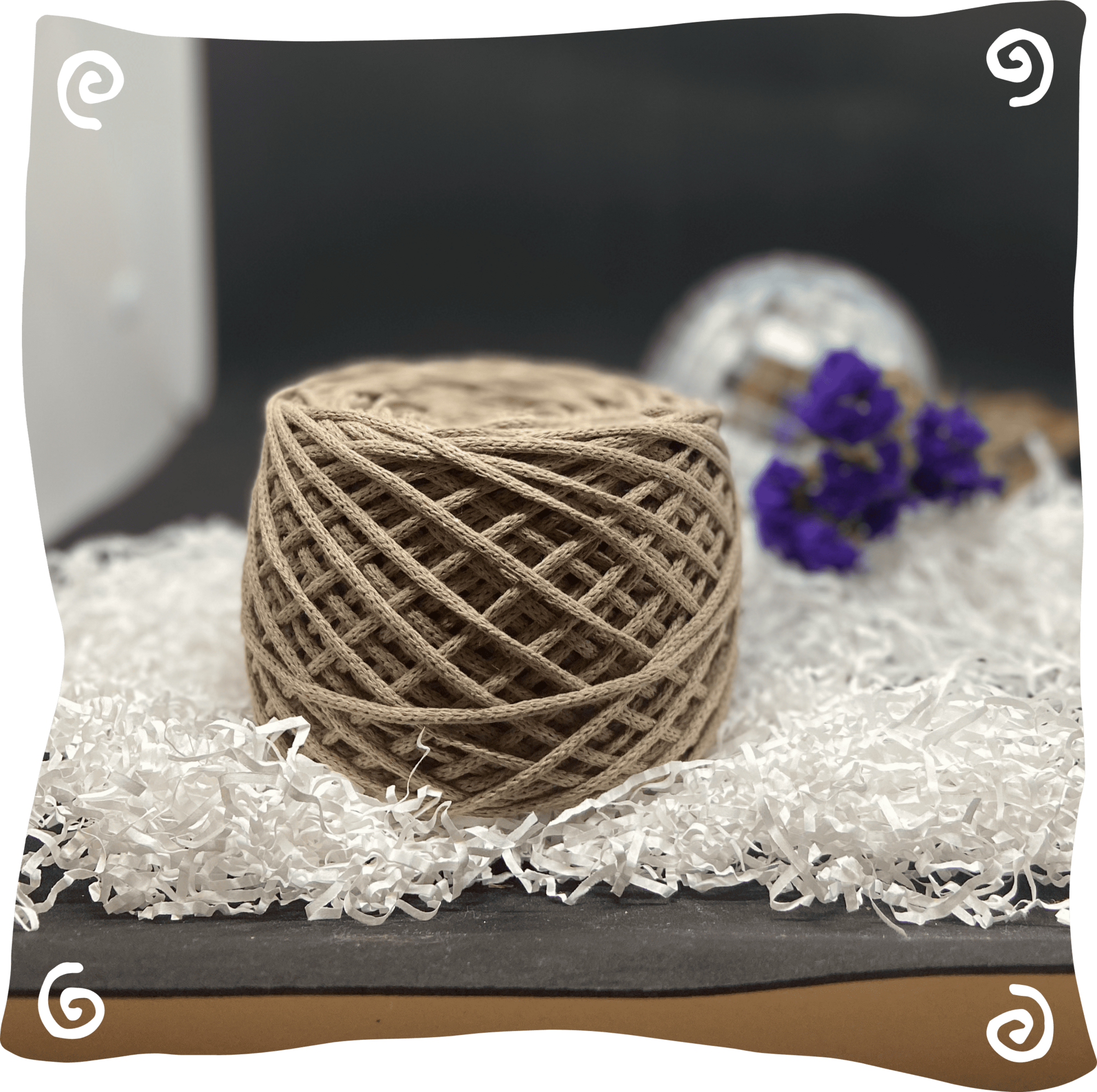 Шнур ХБ вязаный 3 мм, 180г, 100м,  144 - верблюд