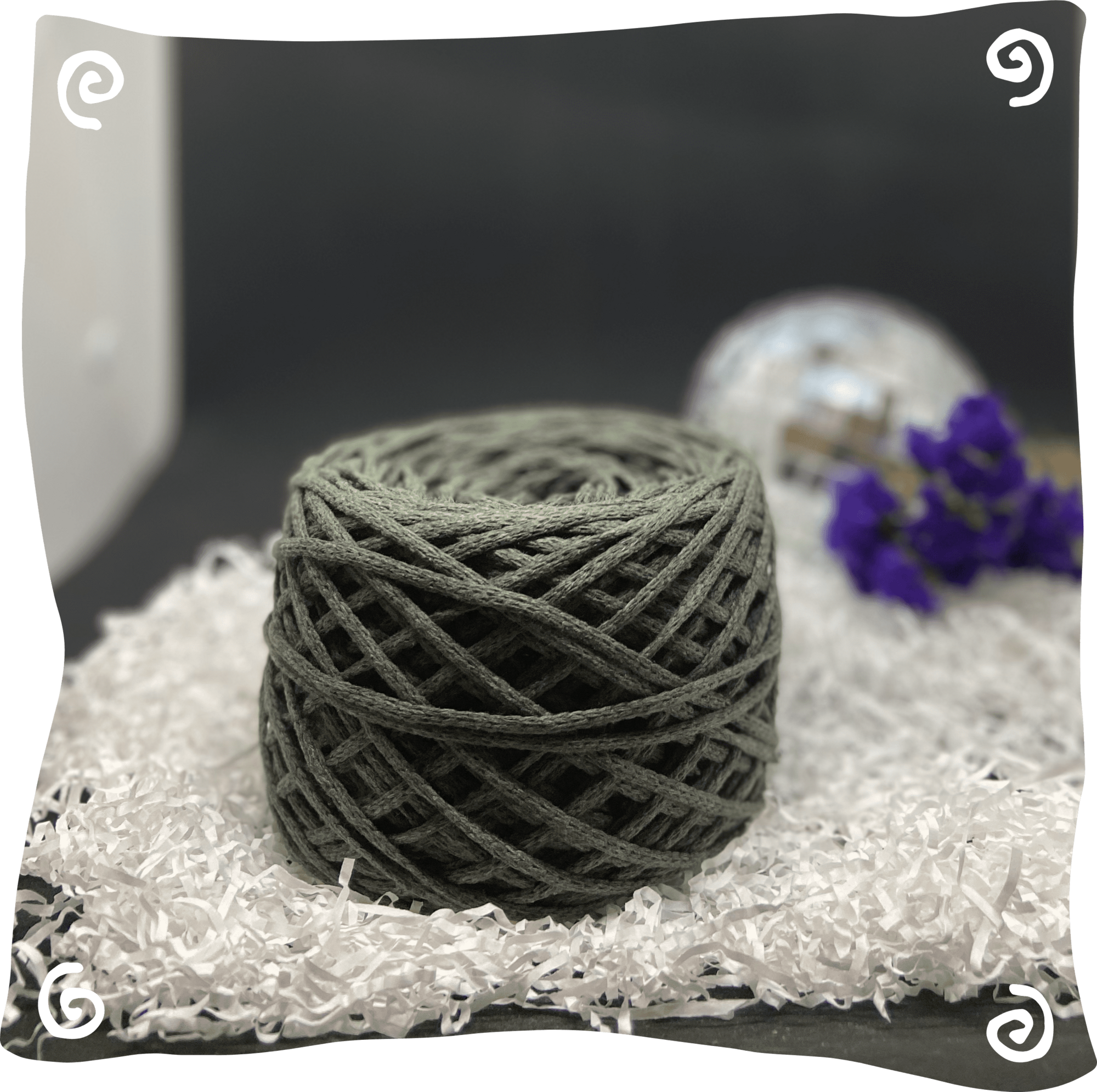 Шнур ХБ вязаный 3 мм, 180г, 100м,  132 - хаки