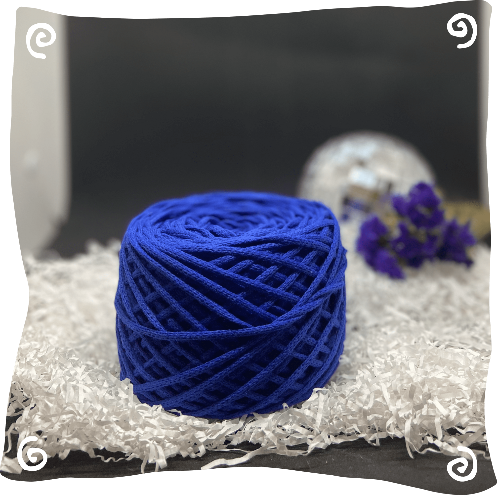 Шнур ХБ вязаный 3 мм, 180г, 100м,  116 - василек