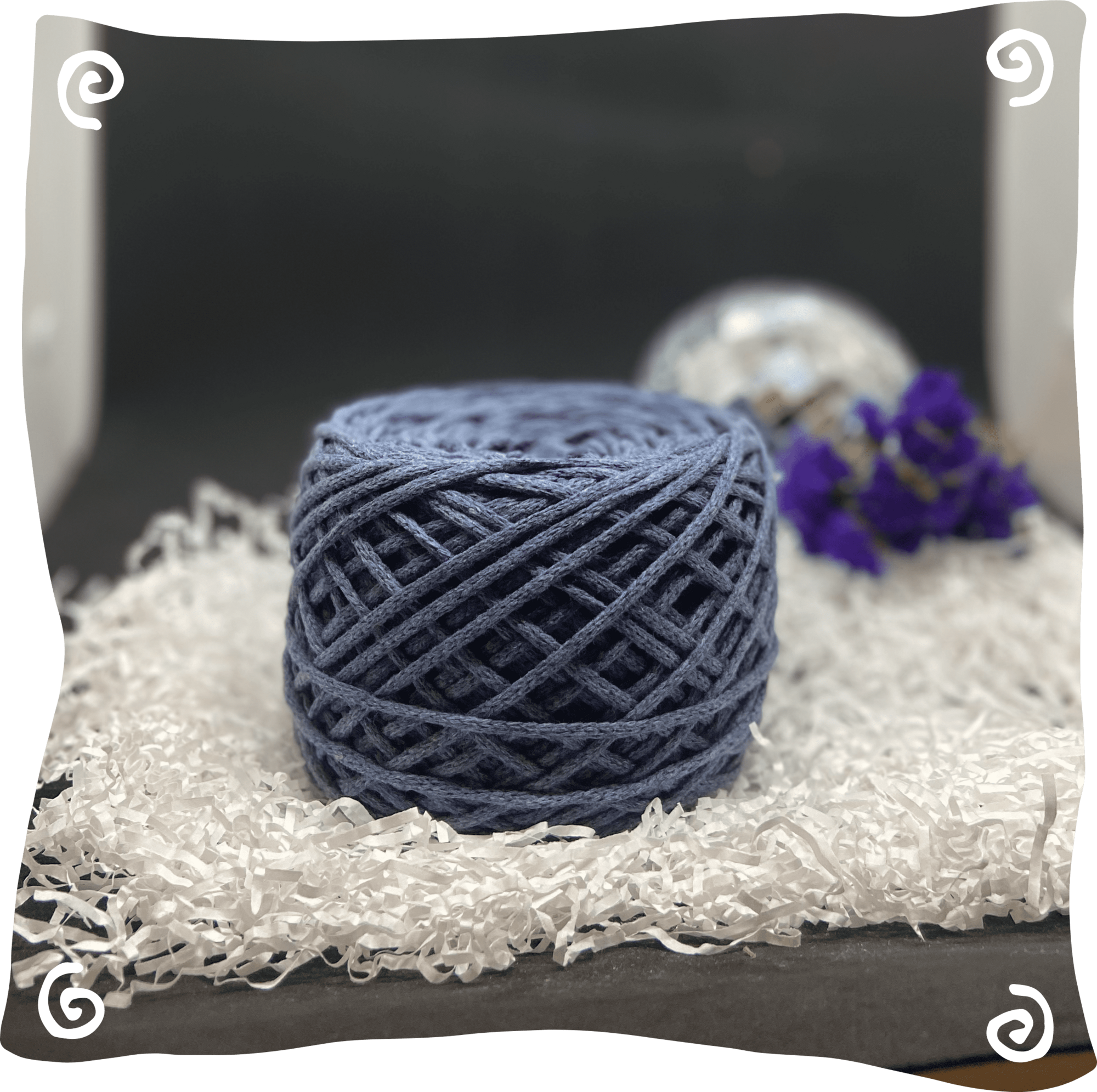 Шнур ХБ вязаный 3 мм, 180г, 100м,  113 - светло-джинсовый