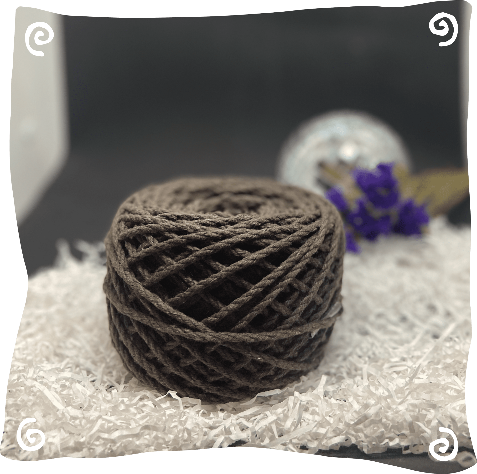 Шнур ХБ крученый 3 мм, 190г, 45м,  205 - светло-коричневый