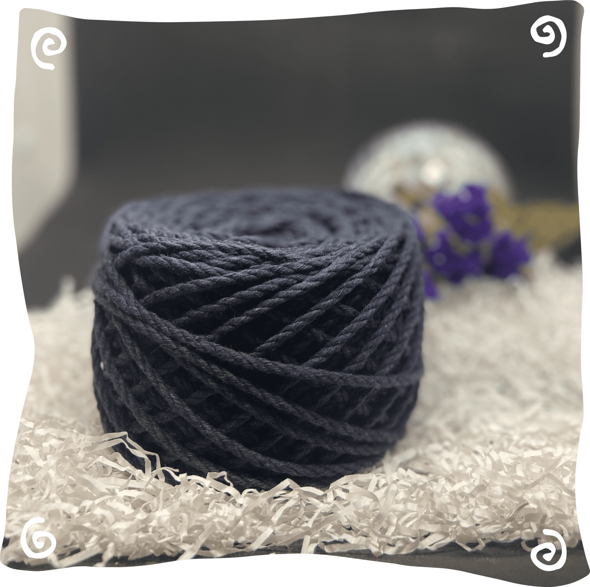 Шнур ХБ крученый 3 мм, 190г, 45м,  215 - темно-джинсовый