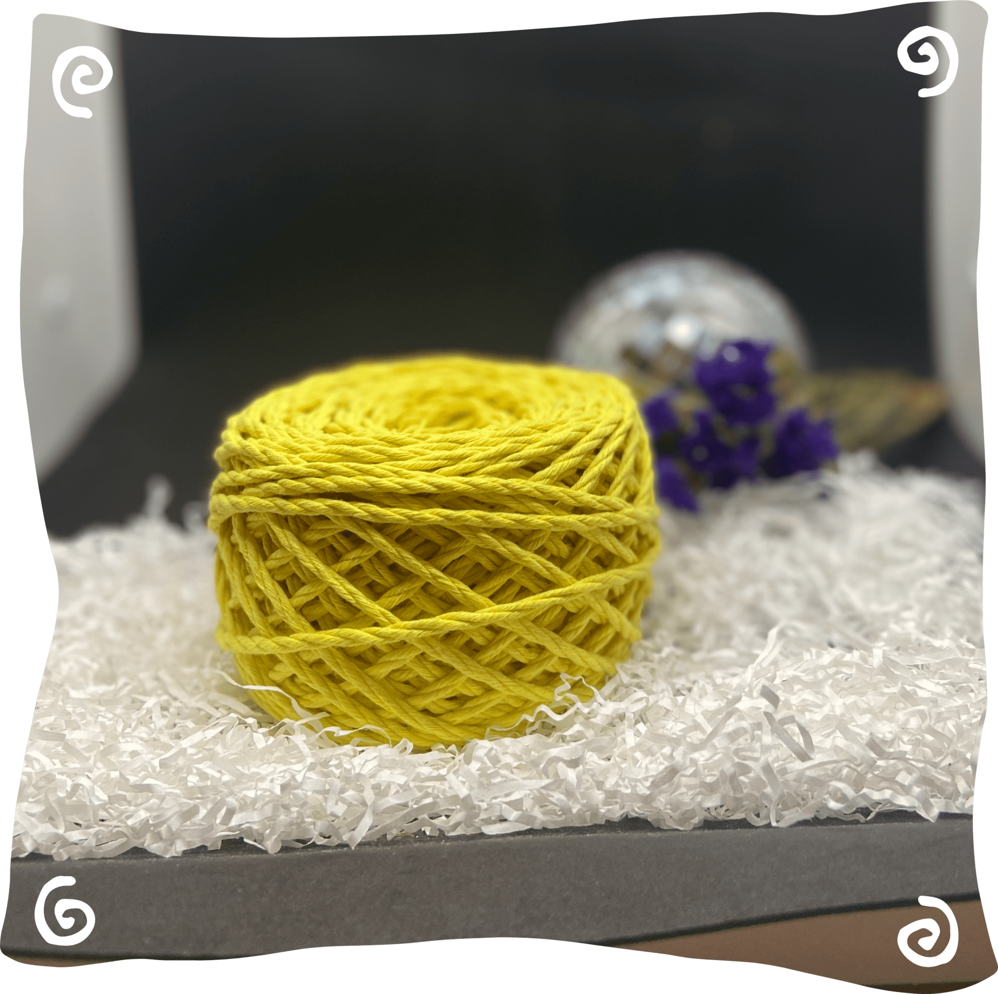 Шнур ХБ крученый 3 мм, 190г, 45м,  223 - желтый