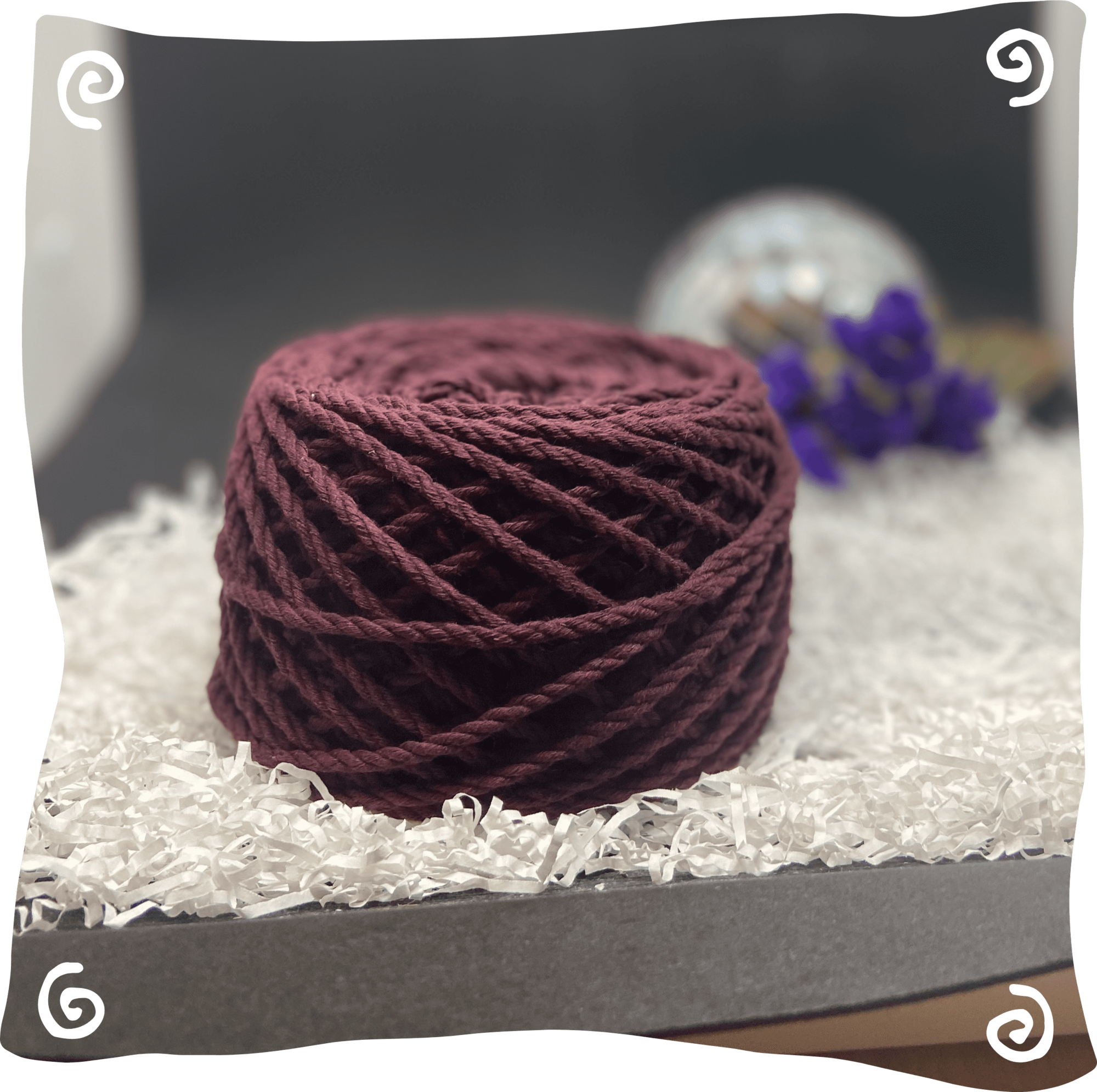 Шнур ХБ крученый 3 мм, 190г, 45м,  240 - красное  дерево