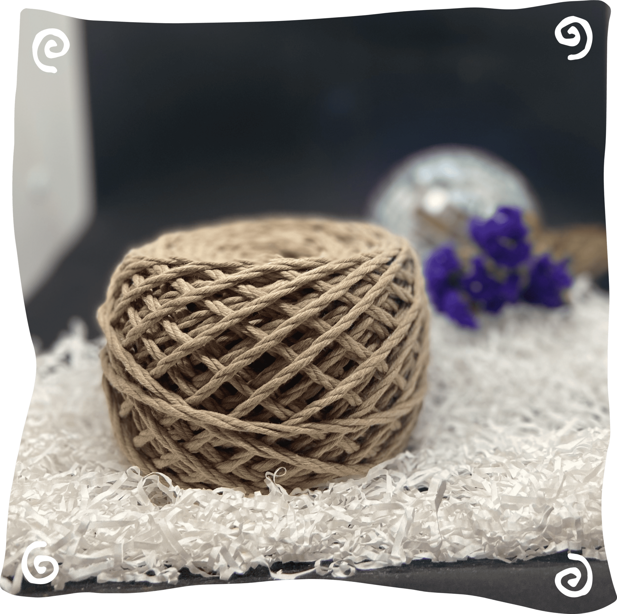 Шнур ХБ крученый 3 мм, 190г, 45м,  244 - верблюд