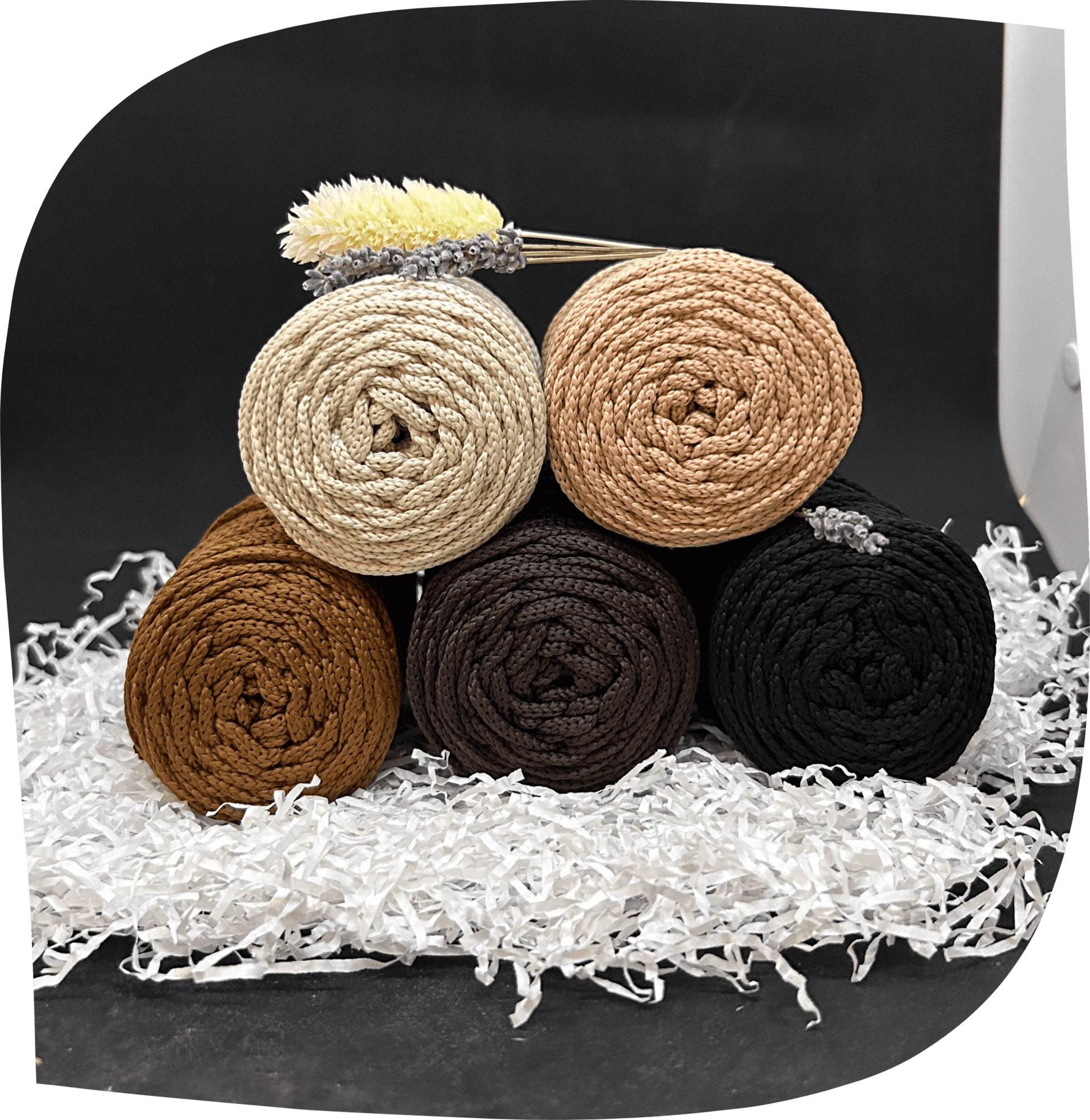 Набор №9 - "Винтаж" ПЭ 3 мм цилиндр, 5 по 90г, 45м, цвета - 4,5,10,11,13