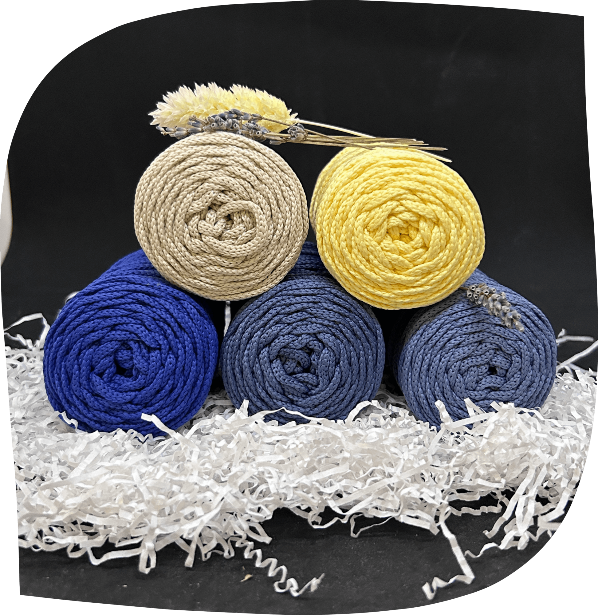 Набор №16 - "Зеркало" ПЭ 3 мм цилиндр, 5 по 90г, 45м, цвета - 4,6,17,18,20