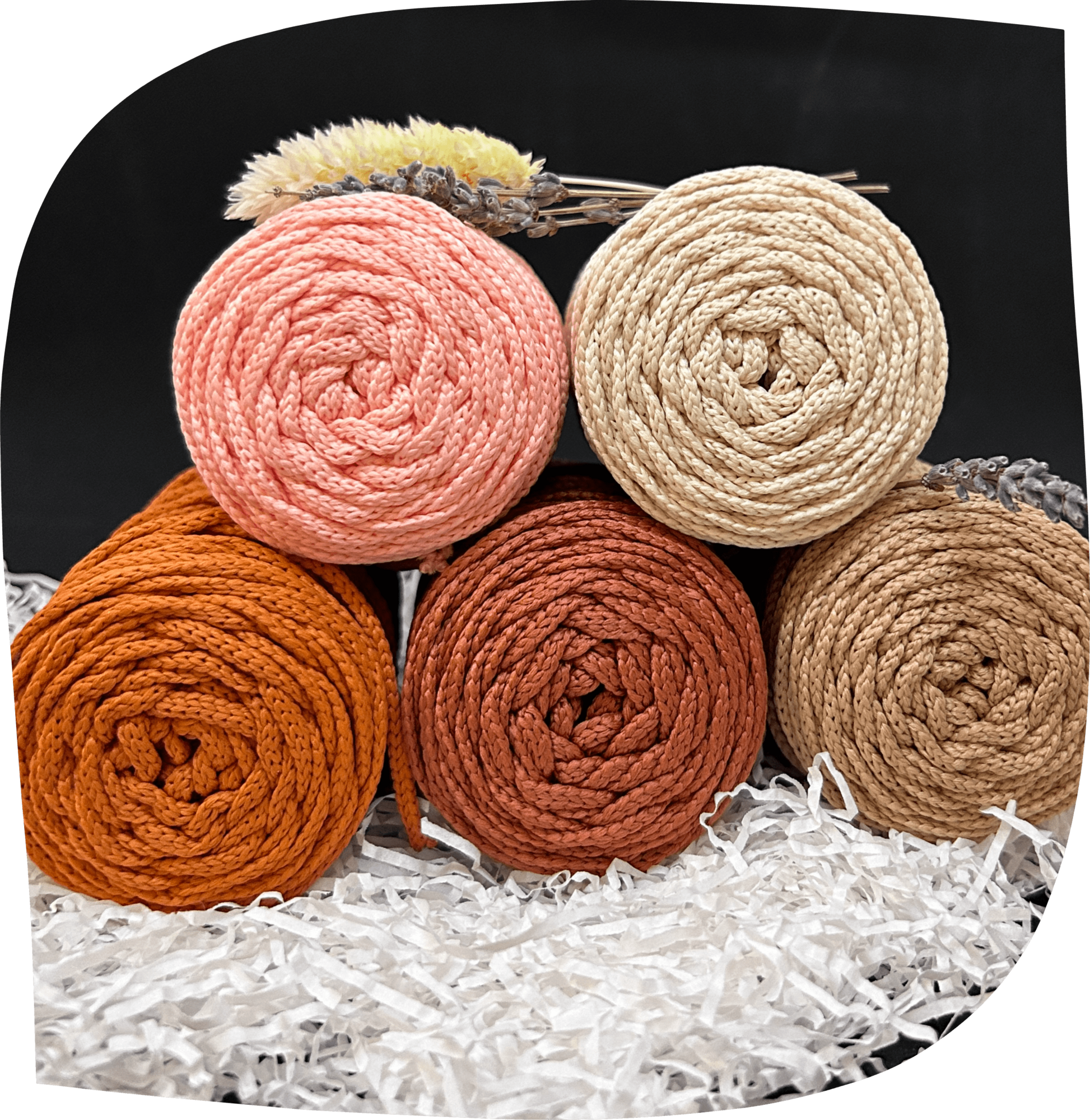 Набор №24 - "Деликатность" ПЭ 3 мм цилиндр, 5 по 90г, 45м, цвета - 3,5,26,29,31