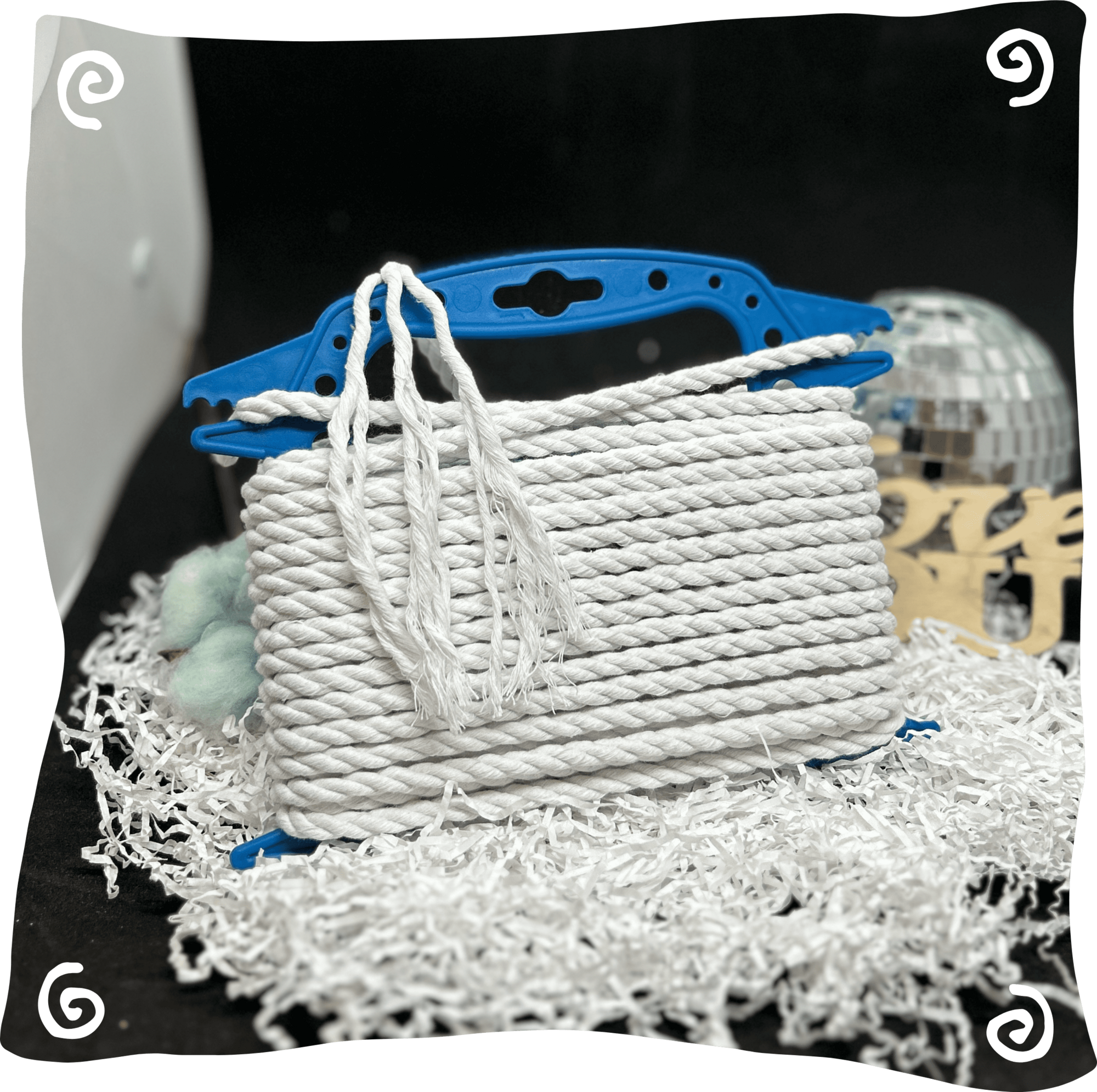 Шнур ХБ крученый 7 мм, 190г, 10м,  701 – белый