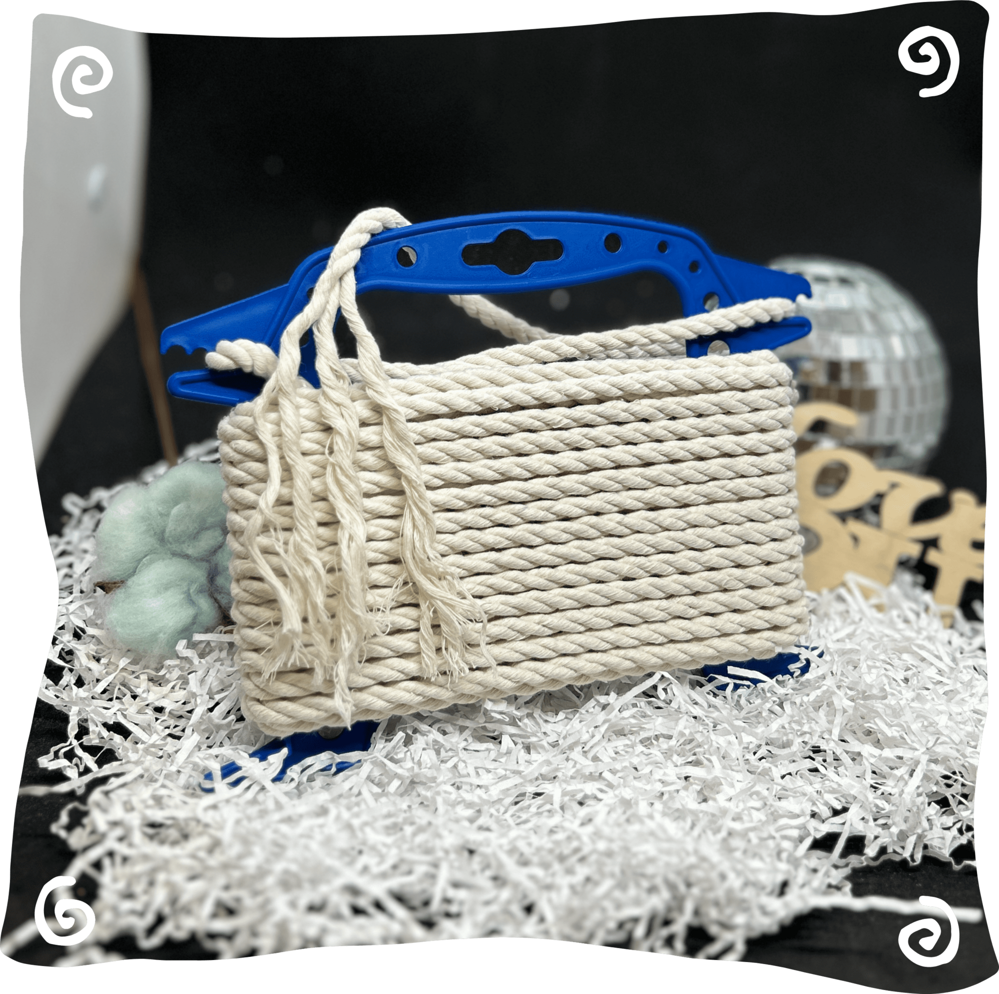 Шнур ХБ крученый 7 мм, 190г, 10м,  702 – молочный