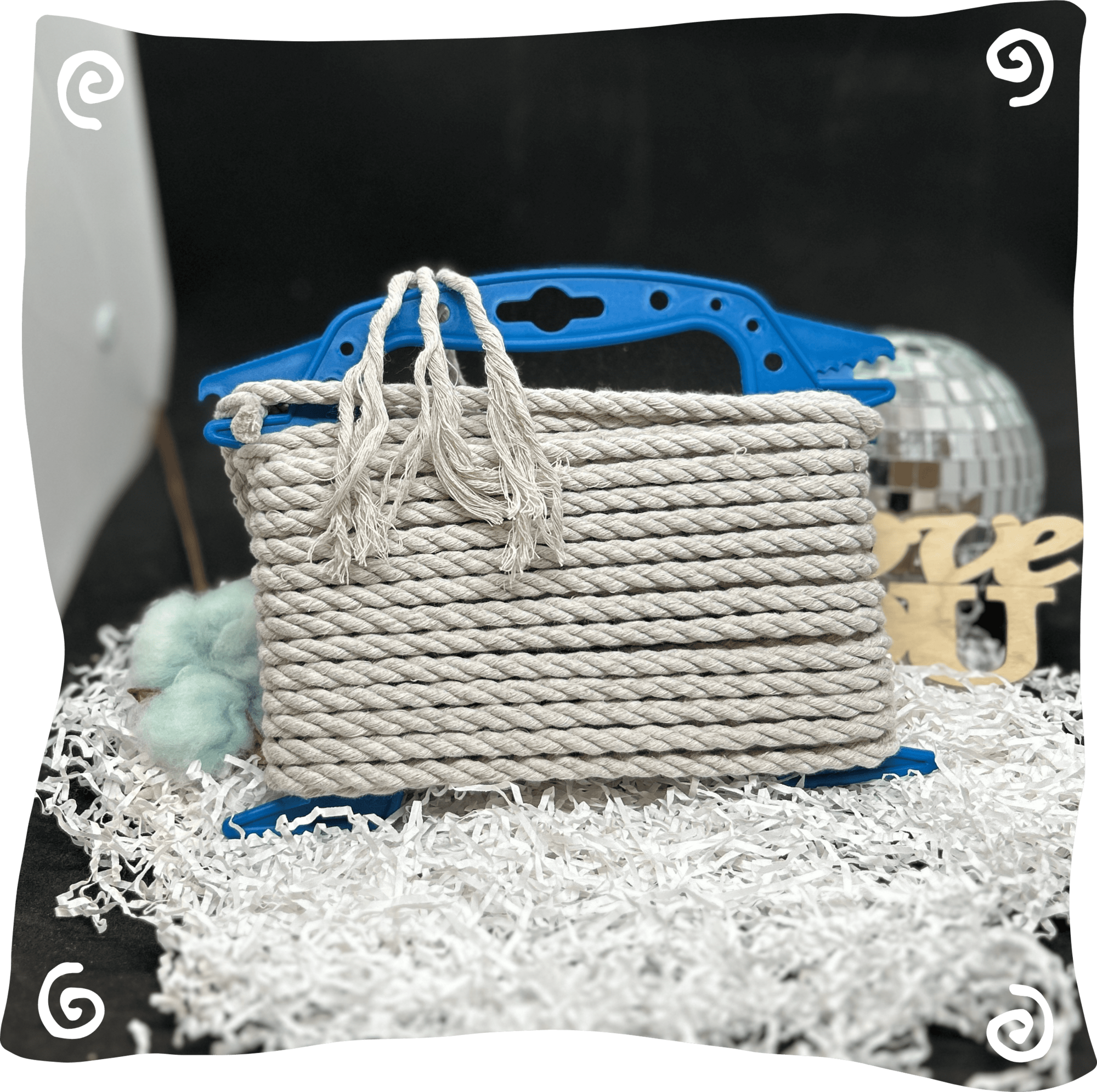 Шнур ХБ крученый 7 мм, 190г, 10м,  703 – льняной