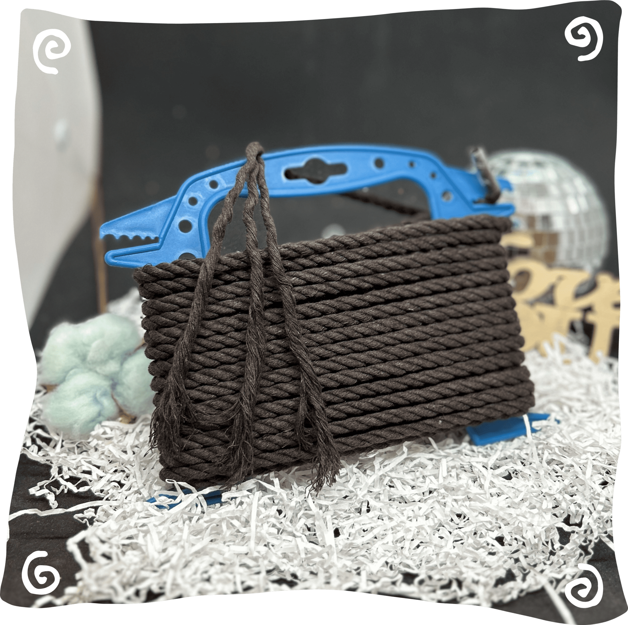 Шнур ХБ крученый 7 мм, 190г, 10м,  706 – коричневый