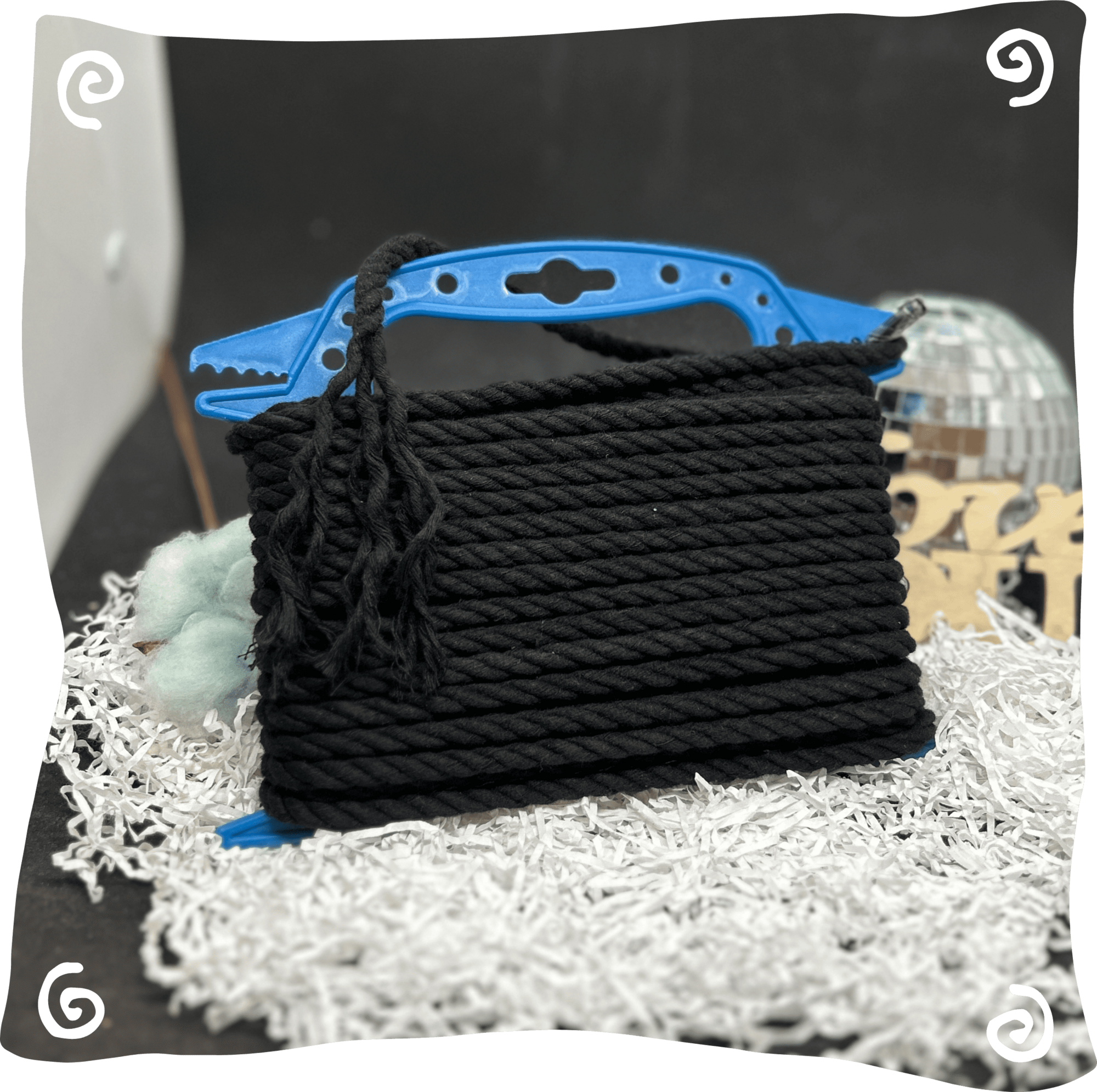 Шнур ХБ крученый 7 мм, 190г, 10м,  711 – черный