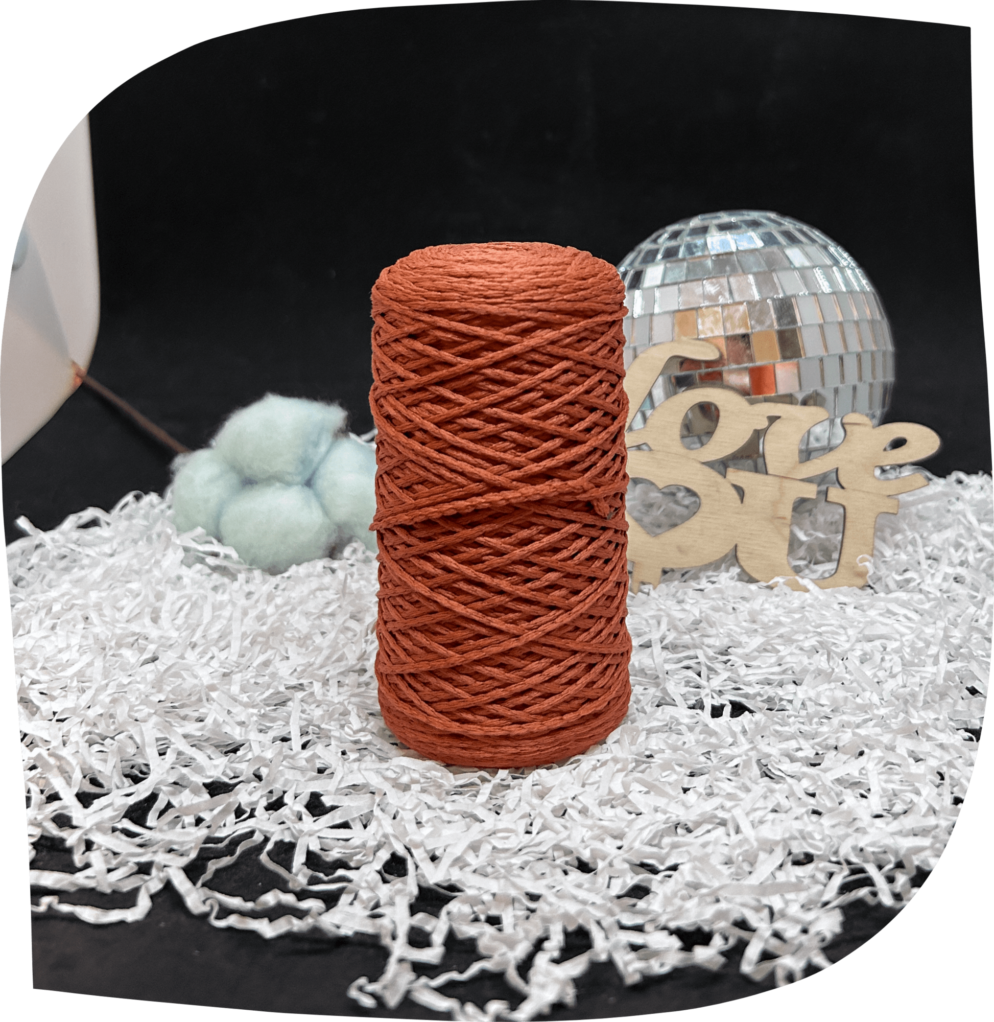 Шнур ПЭ вязаный 1 мм, 75г, 200м,  1031 – терракотовый