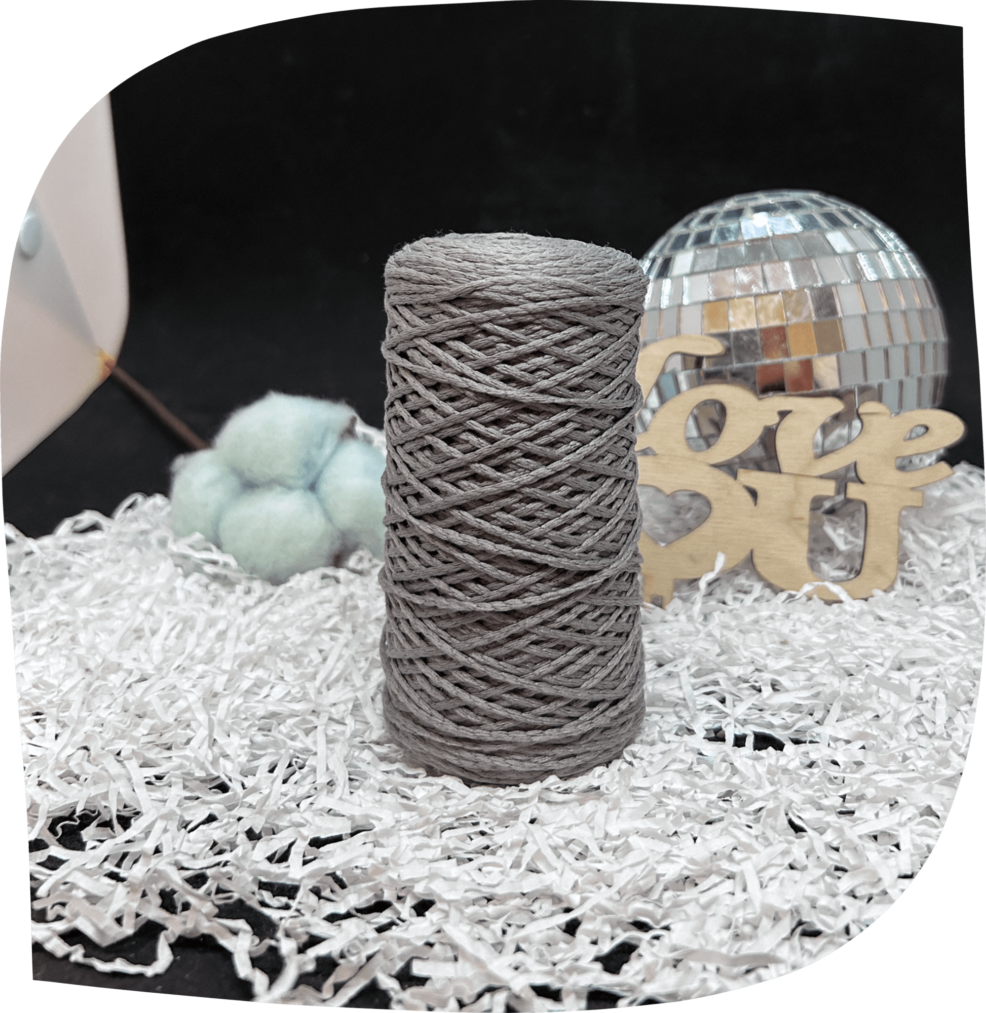 Шнур ПЭ вязаный 1 мм, 75г, 200м,  1015 – серый