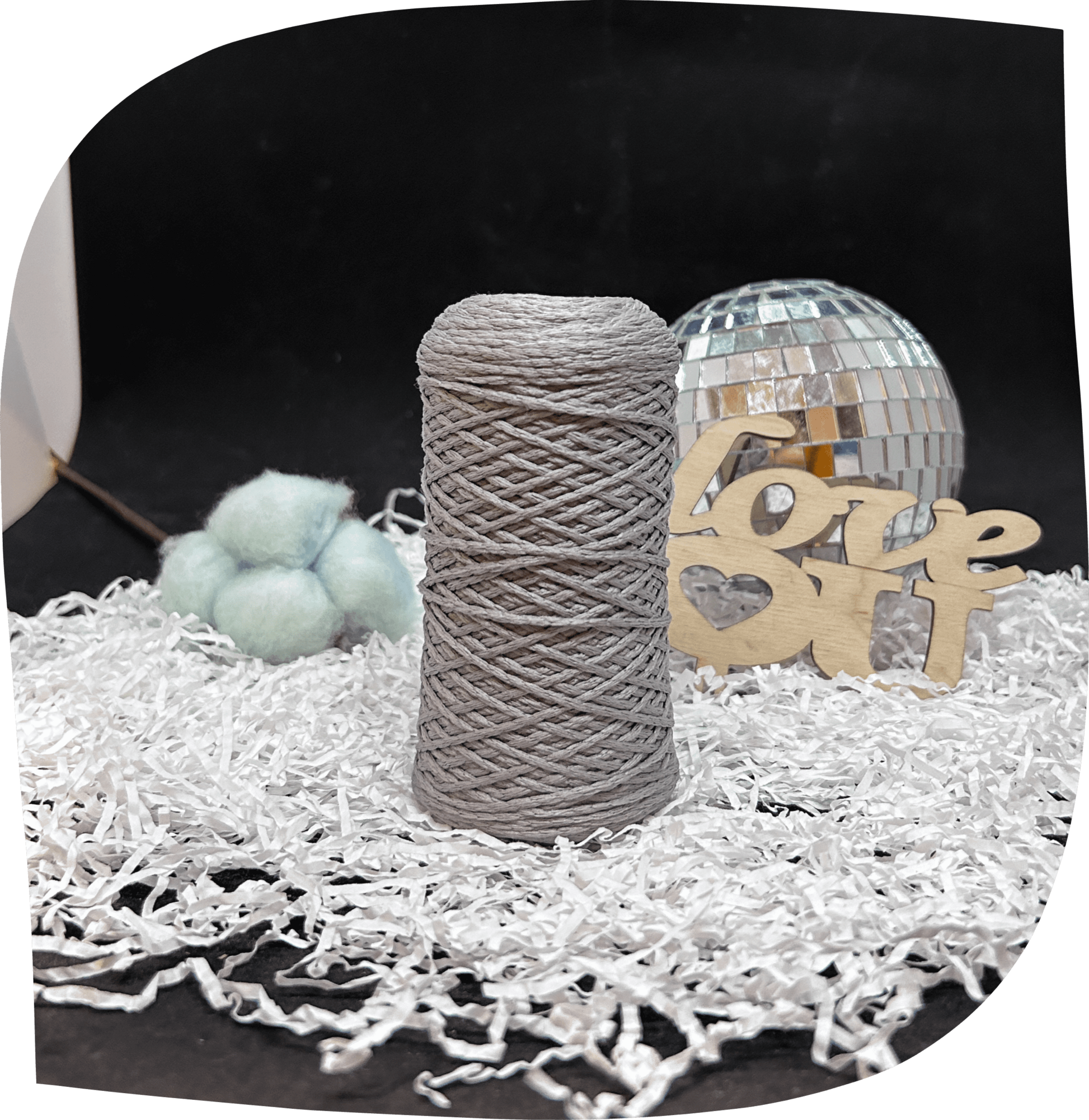 Шнур ПЭ вязаный 1 мм, 75г, 200м,  1014 – светло-серый