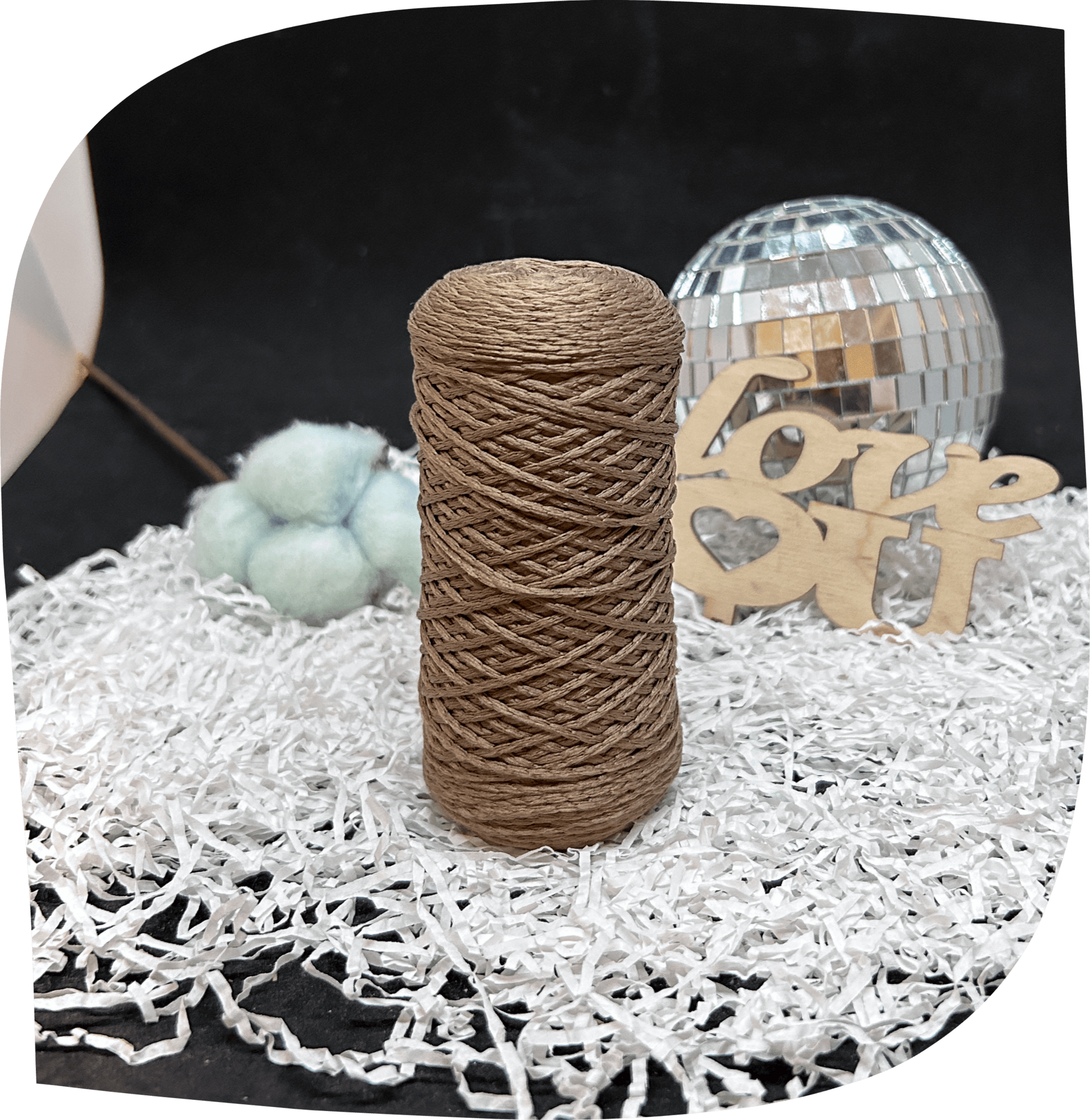 Шнур ПЭ вязаный 1 мм, 75г, 200м,  1009 – кофе