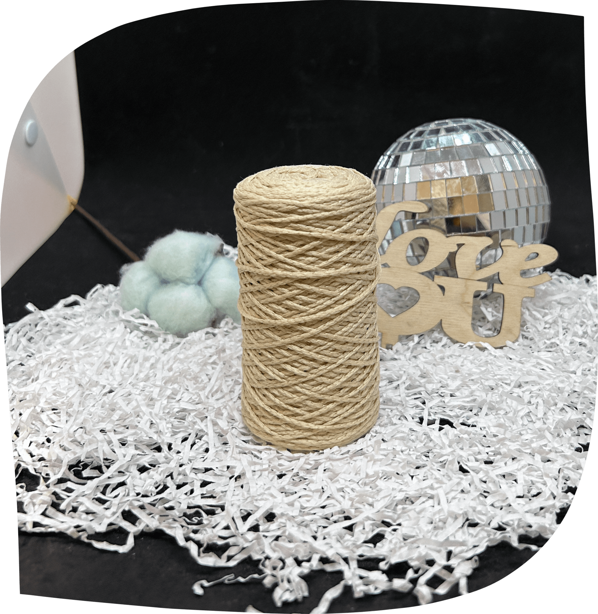 Шнур ПЭ вязаный 1 мм, 75г, 200м,  1004 – бежевый